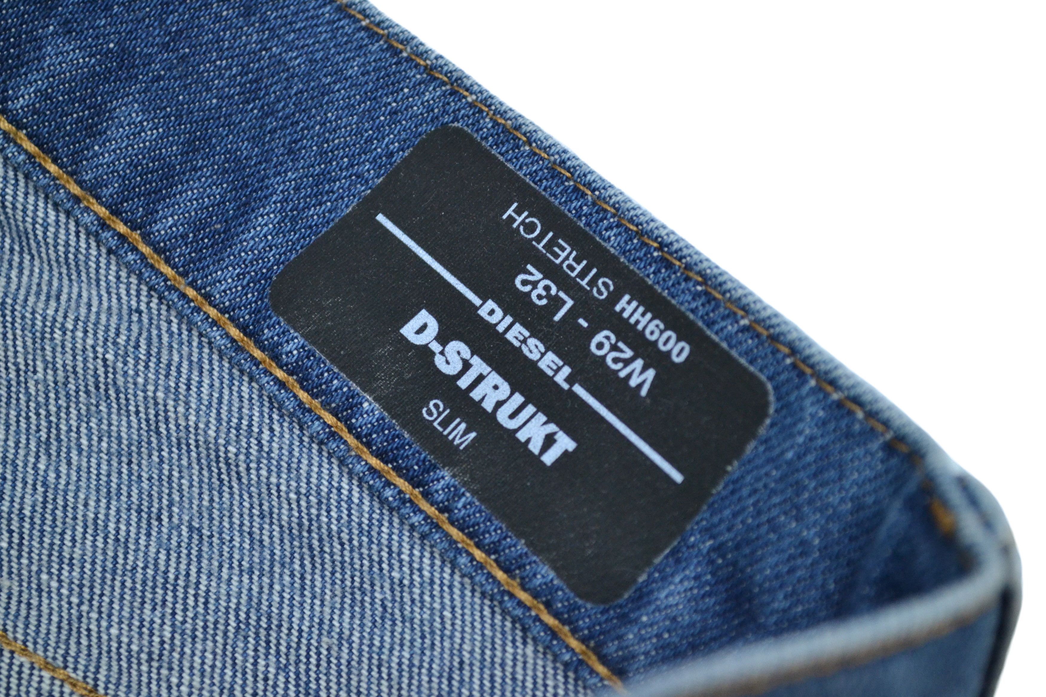 Diesel Diesel D-Strukt Slim 009HH Stretch Men’s Blue Jeans Size US 29 - 5 Thumbnail
