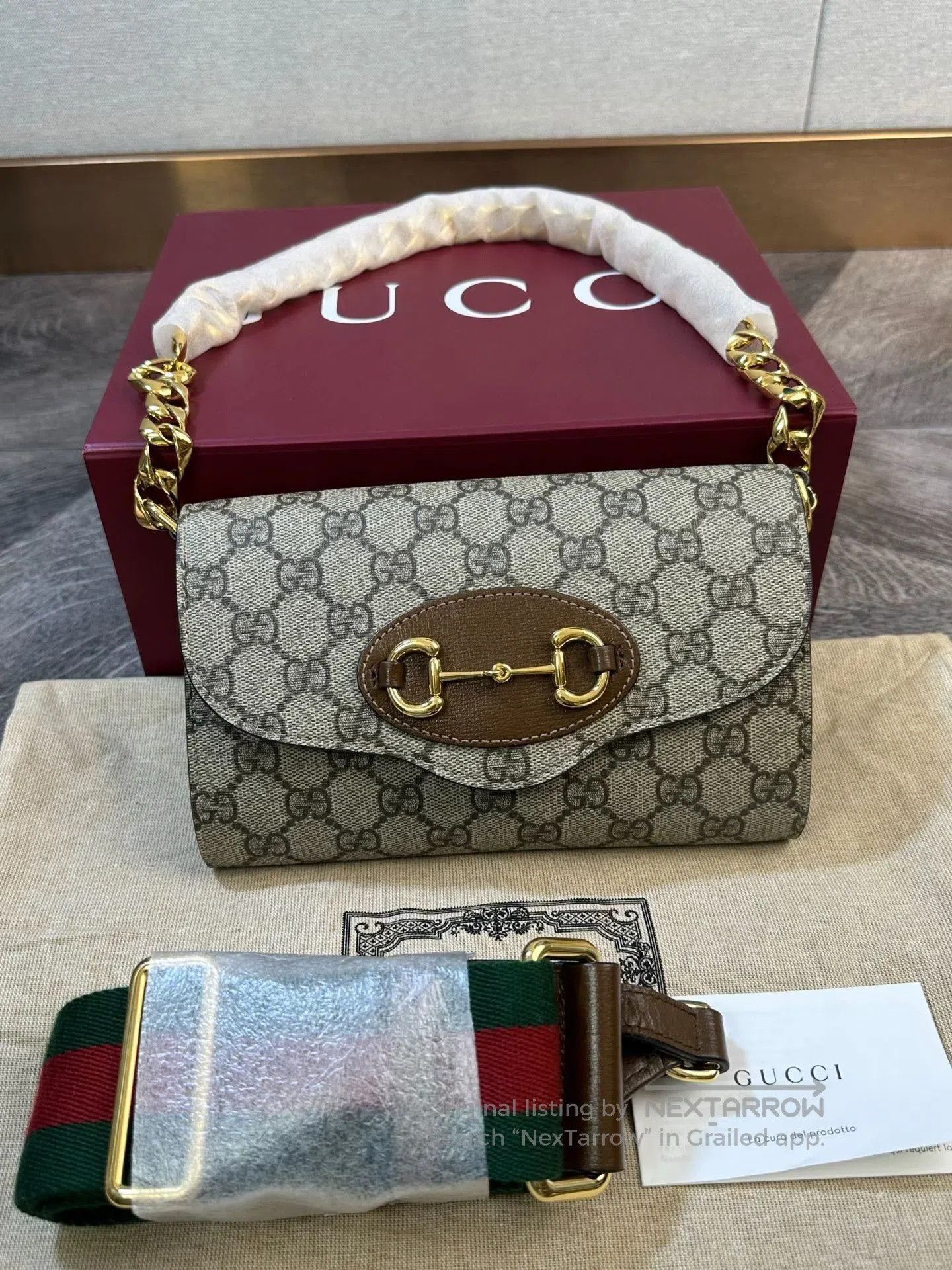 Gucci Gucci Monogram 1955 Double Strap. Size ONE SIZE - 2 Thumbnail