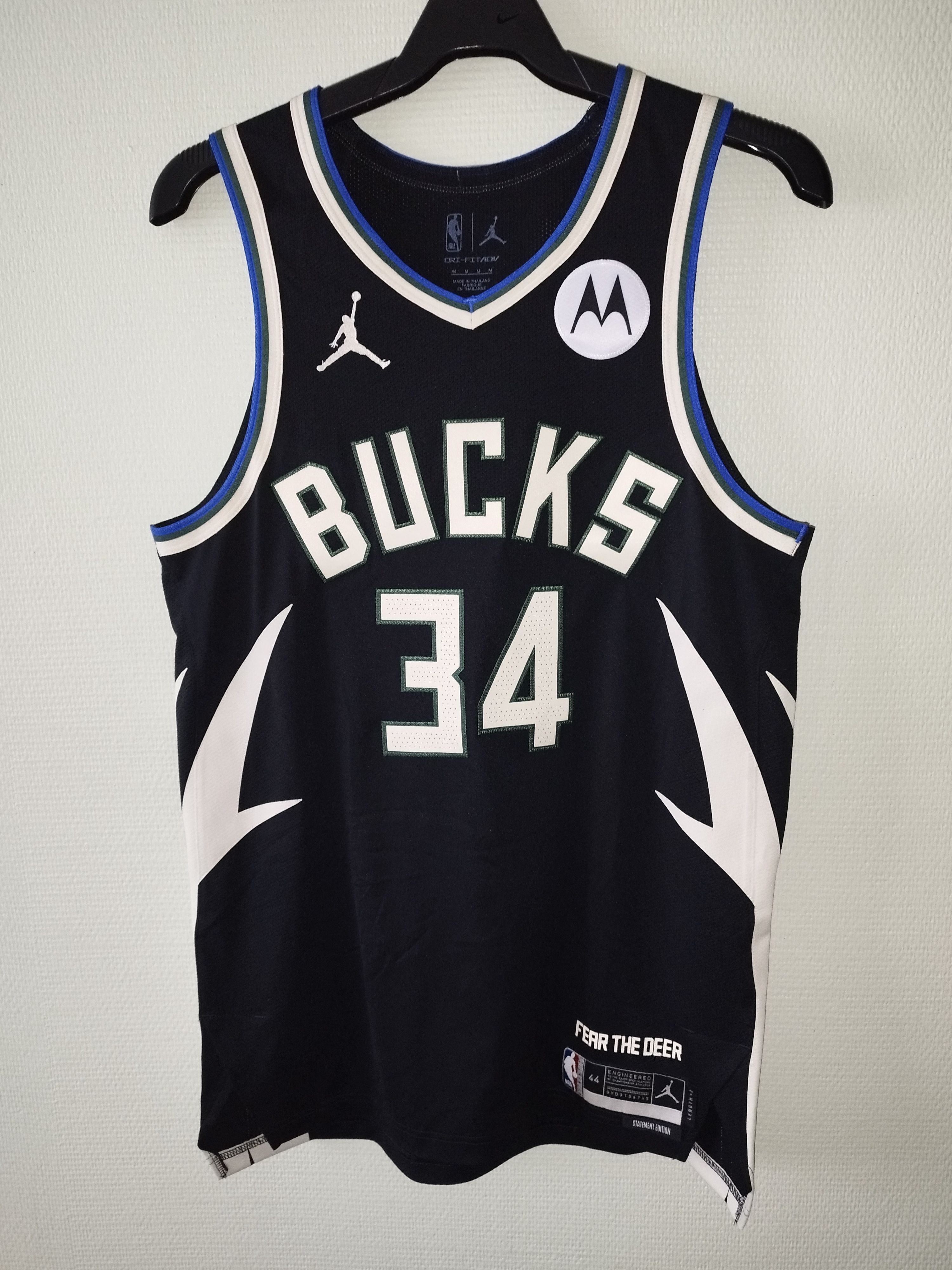 Nike Jordan Giannis Antetokounmpo Bucks Authentic Jersey pro Size US M / EU 48-50 / 2 - 1 Thumbnail