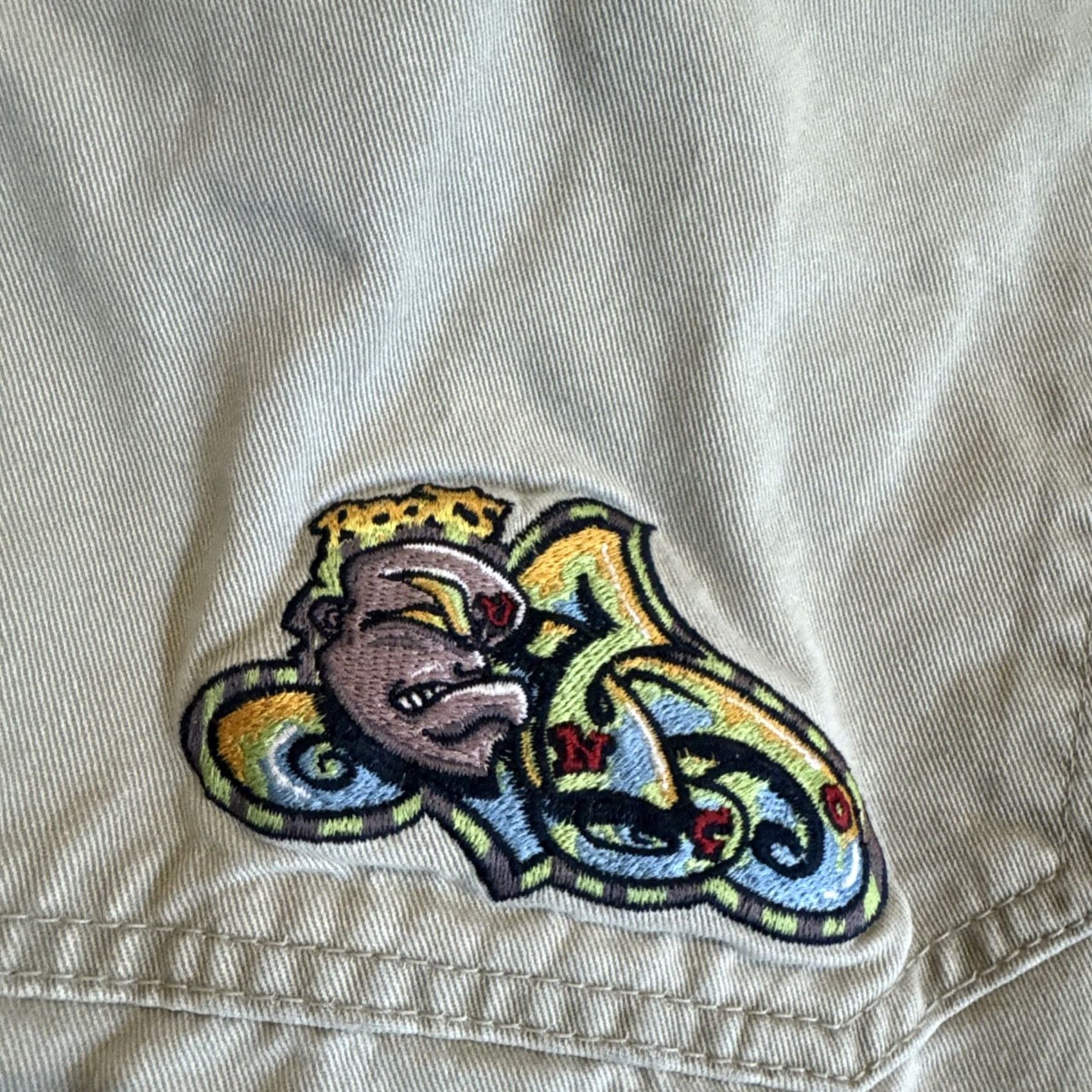 JNCO VINTAGE JNCO Pants Khaki 90s Embroidered Mens Size 32x30 HTF Size US 32 / EU 48 - 4 Thumbnail