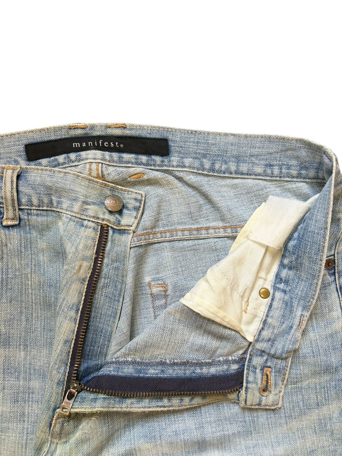 Fubu Vintage Japanese Brand Mud Wash Distress Baggy Jeans Size US 33 - 5 Thumbnail