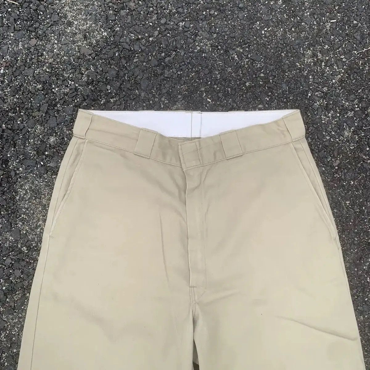 Dickies × Vintage VINTAGE DICKIES TROUSERS KHAKI BLANK TALON MADE IN U.S.A Size US 31 - 2 Thumbnail