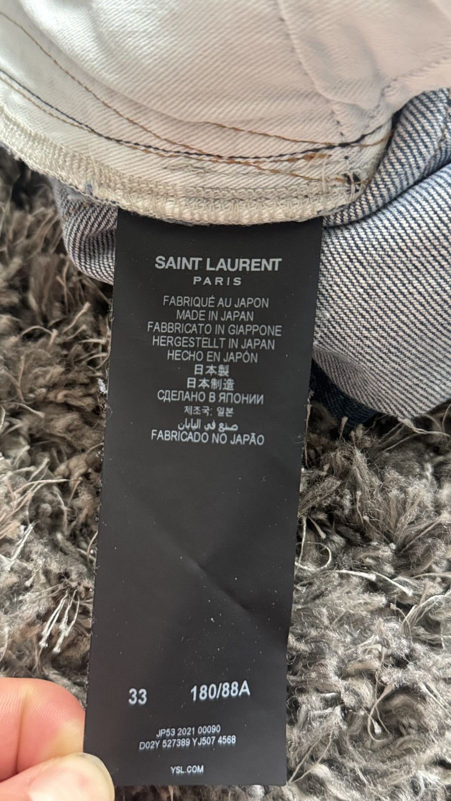 Saint Laurent Paris Saint Laurent Blue denim Size US 33 - 5 Thumbnail
