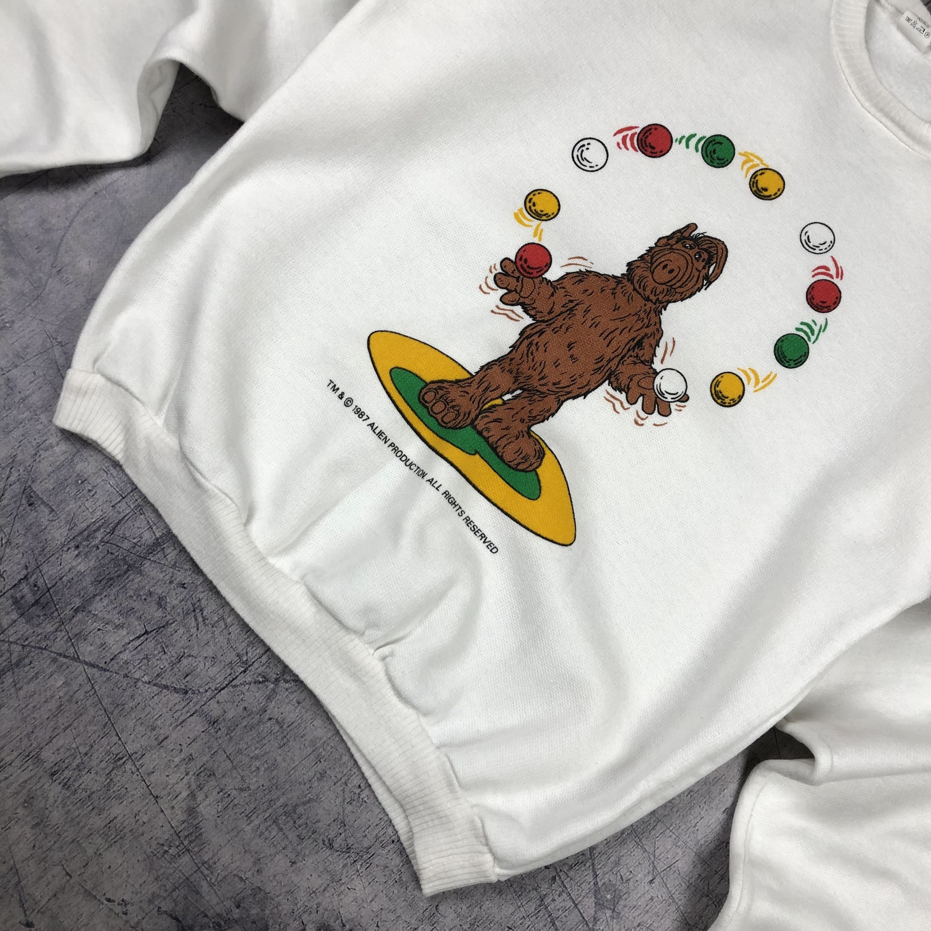 Vintage 1987 Alf Movie Alien Production Sweatshirt Size US XS / EU 42 / 0 - 6 Thumbnail