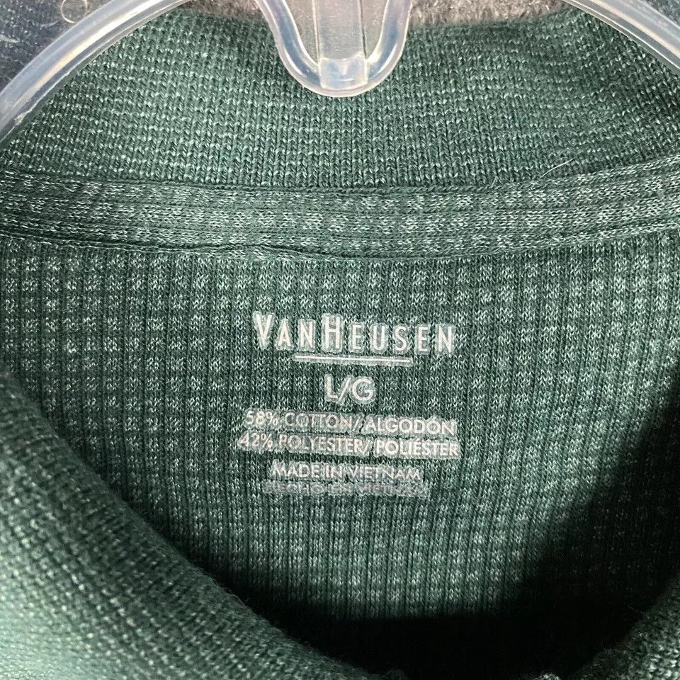 Van Heusen Van Heusen Polo Men's Large Shirt Cotton Short Sleeve L Size US L / EU 52-54 / 3 - 3 Thumbnail