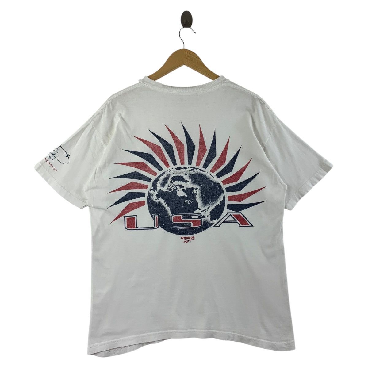 Reebok × Vintage Vintage REEBOK atlanta hopefull white tee Size US L / EU 52-54 / 3 - 1 Thumbnail