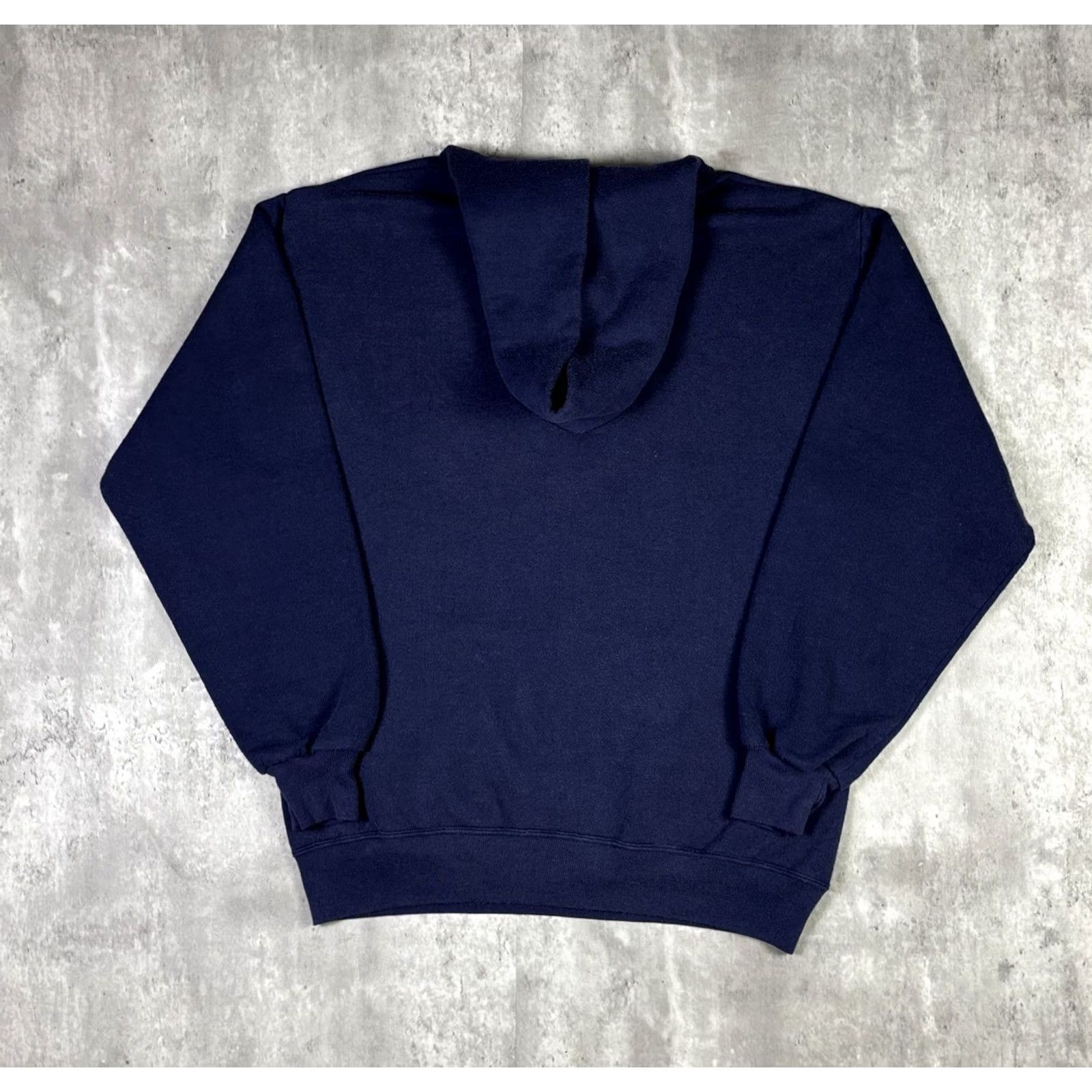 Jerzees VINTAGE Navy Swim Club Hoodie Military USA Navy Blue Adult XL 80s Size US XL / EU 56 / 4 - 2 Thumbnail