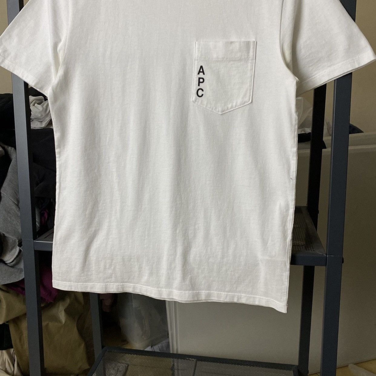 A.P.C. A.P.C. Logo Pocket T-Shirt - White - Size XS/S Size US S / EU 44-46 / 1 - 4 Thumbnail