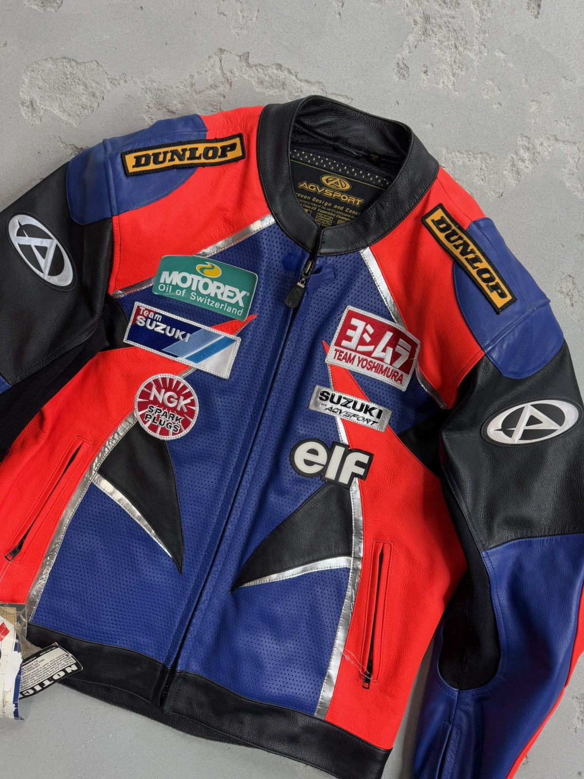 Vintage Vintage Suzuki Leather Moto Racing Jacket Size US M / EU 48-50 / 2 - 5 Thumbnail