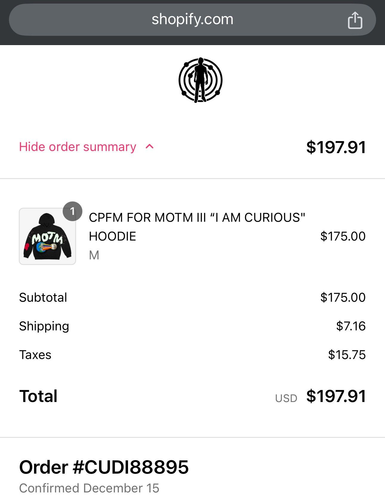 Cactus Plant Flea Market × Kid Cudi KC CPFM I AM CURIOUS HOODIE Size US M / EU 48-50 / 2 - 7 Thumbnail