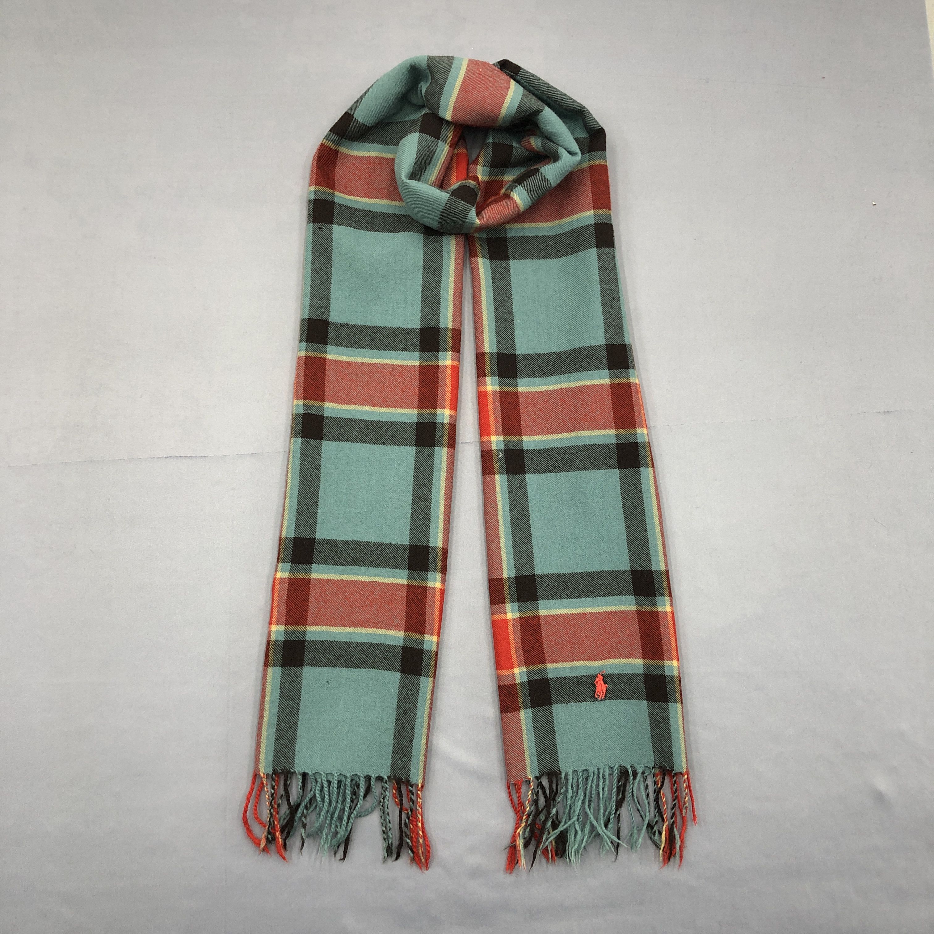 Polo Ralph Lauren Vintage Ralph Lauren Scarf Plaid Tartan Wool Scarves. Size ONE SIZE - 1 Thumbnail