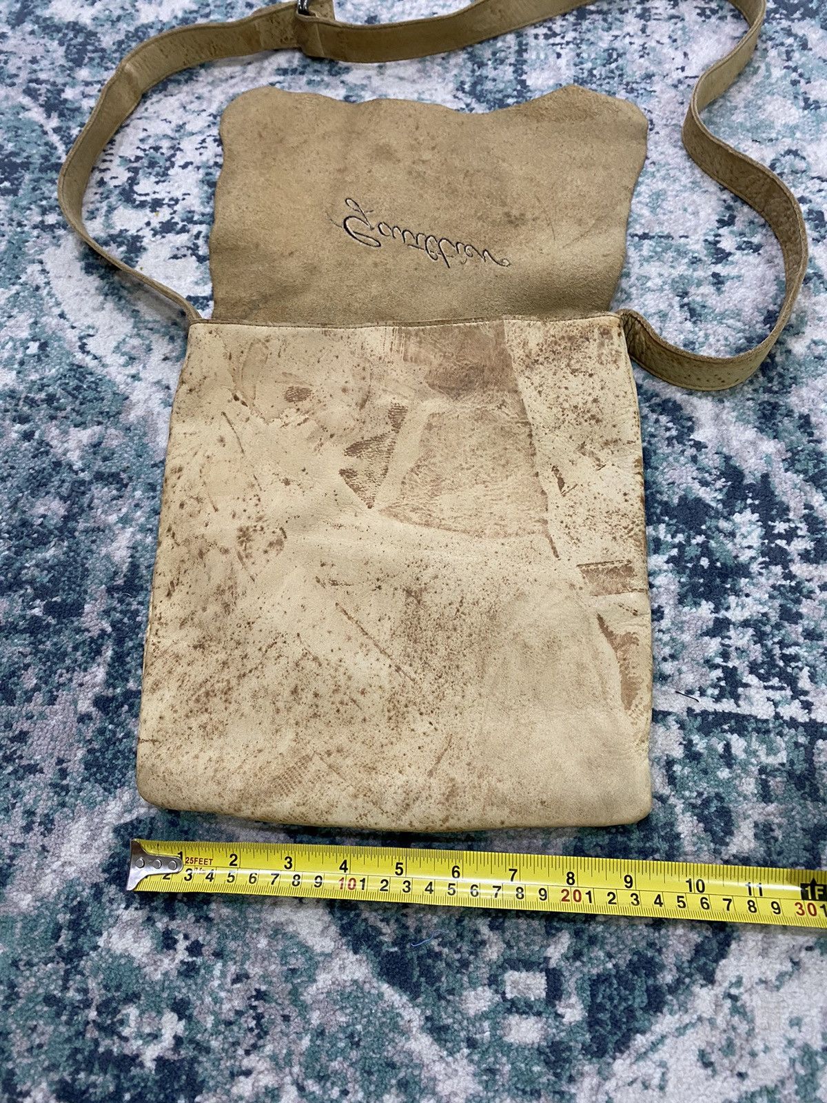 Jean Paul Gaultier Jean Paul Gaultier Raw Calf Leather Crossbody Bag Size ONE SIZE - 11 Thumbnail