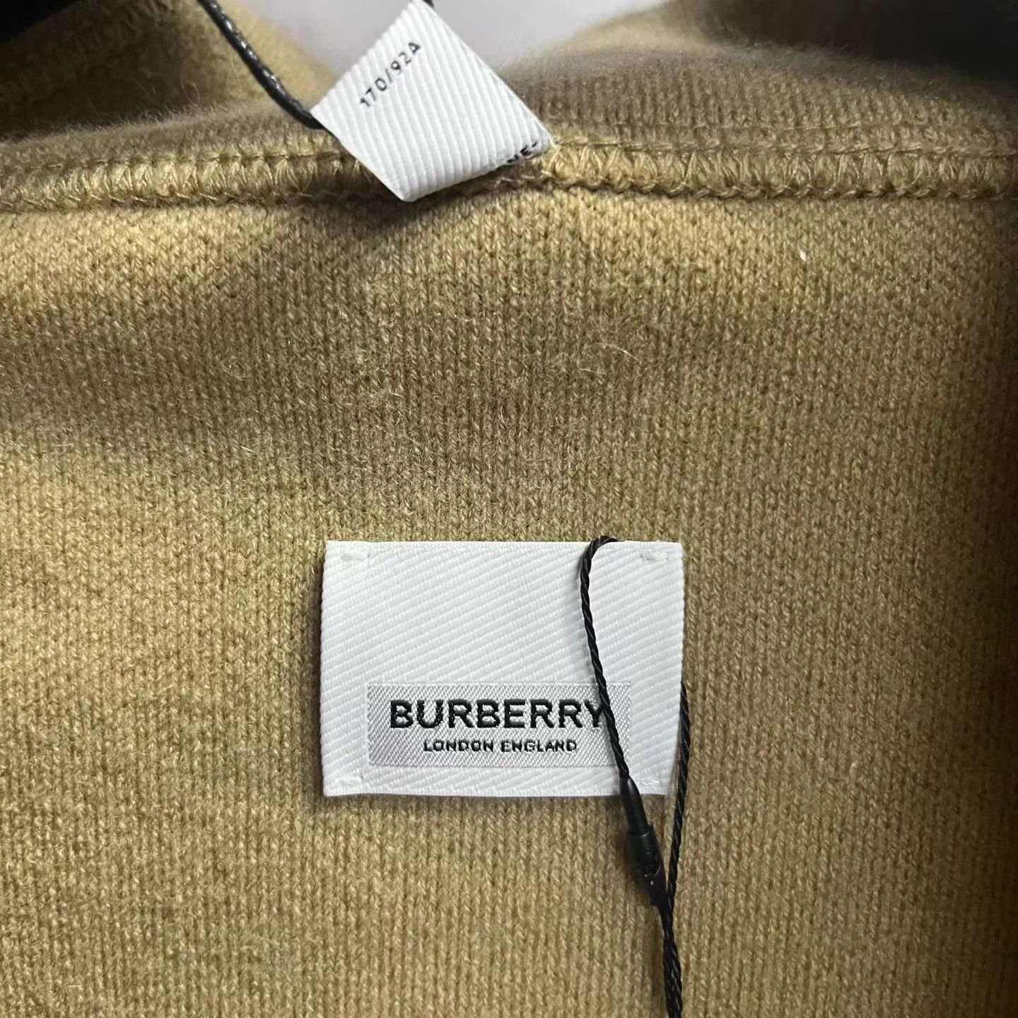Burberry Burberry Khaki Logo Print Hooded Mid Short Jacket Size ONE SIZE - 3 Thumbnail