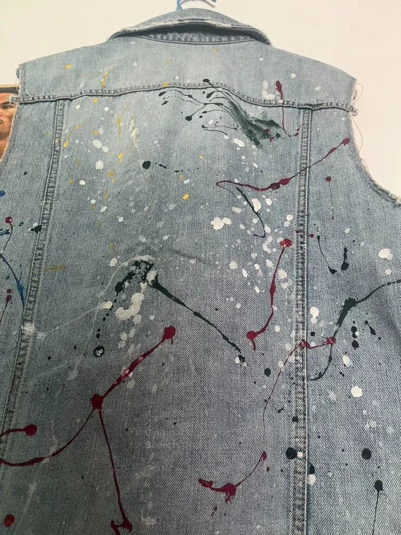 Number (N)ine Number (N)ine 06ss Ink Denim Vest. Size US M / EU 48-50 / 2 - 5 Thumbnail