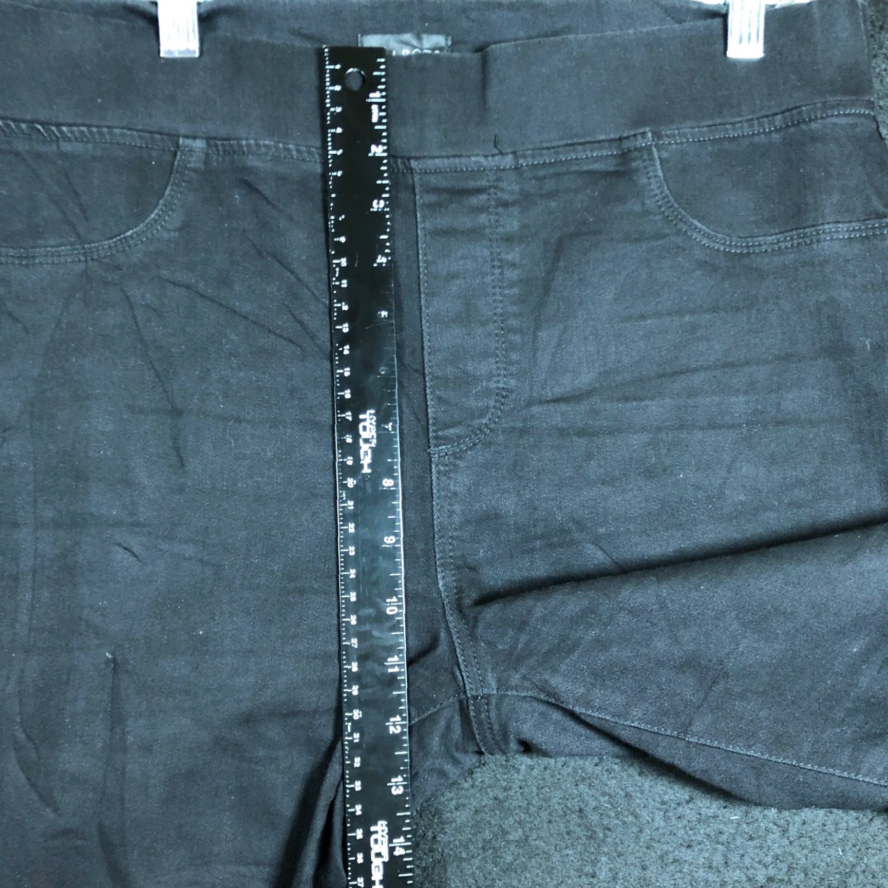 Talbots VINTAGE Talbots Womens Pants Black Pull On High Rise Skinny Cotton Blend Stretch 34Waist 29in Inseam Regular Rise Jegging Workwear Casual Size 24" / US 00 / IT 34 - 7 Thumbnail