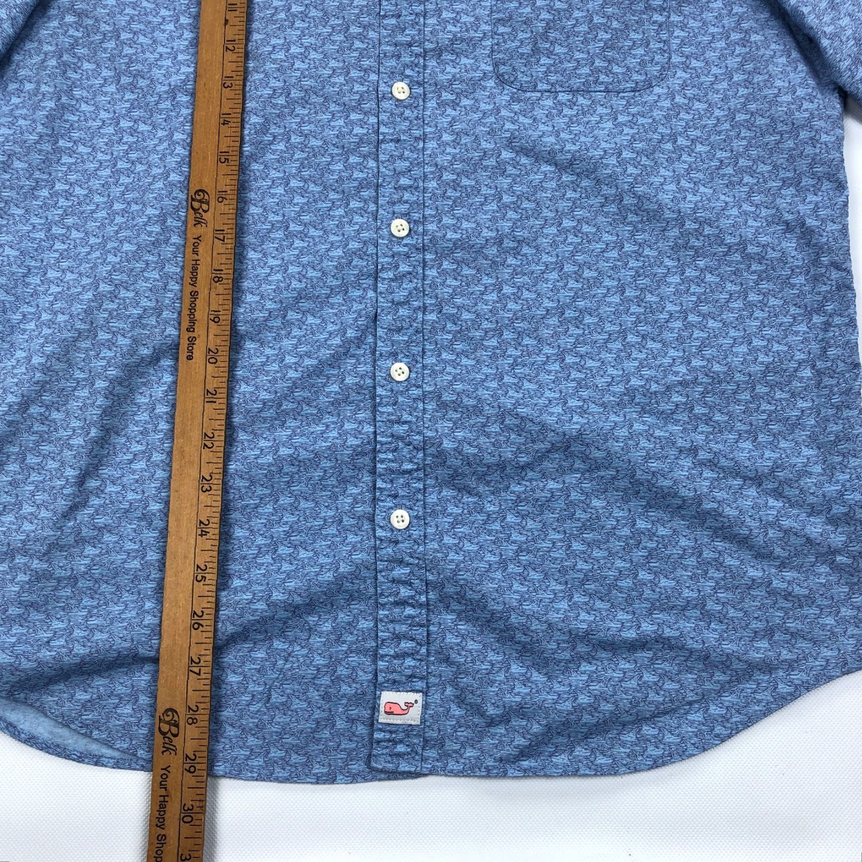 Vineyard Vines Vineyard Vines Shirt Men Large Slim Fit Murray Short Sleeve Button Up Boat Print Size US L / EU 52-54 / 3 - 5 Thumbnail