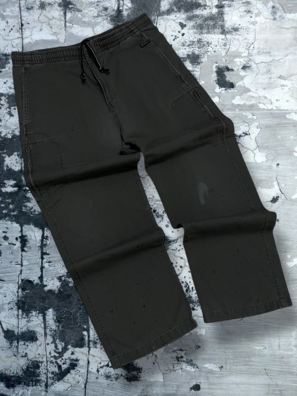Nike Vintage Designer Nike Distressed Splash Work Casual Pant Size US 33 - 2 Thumbnail