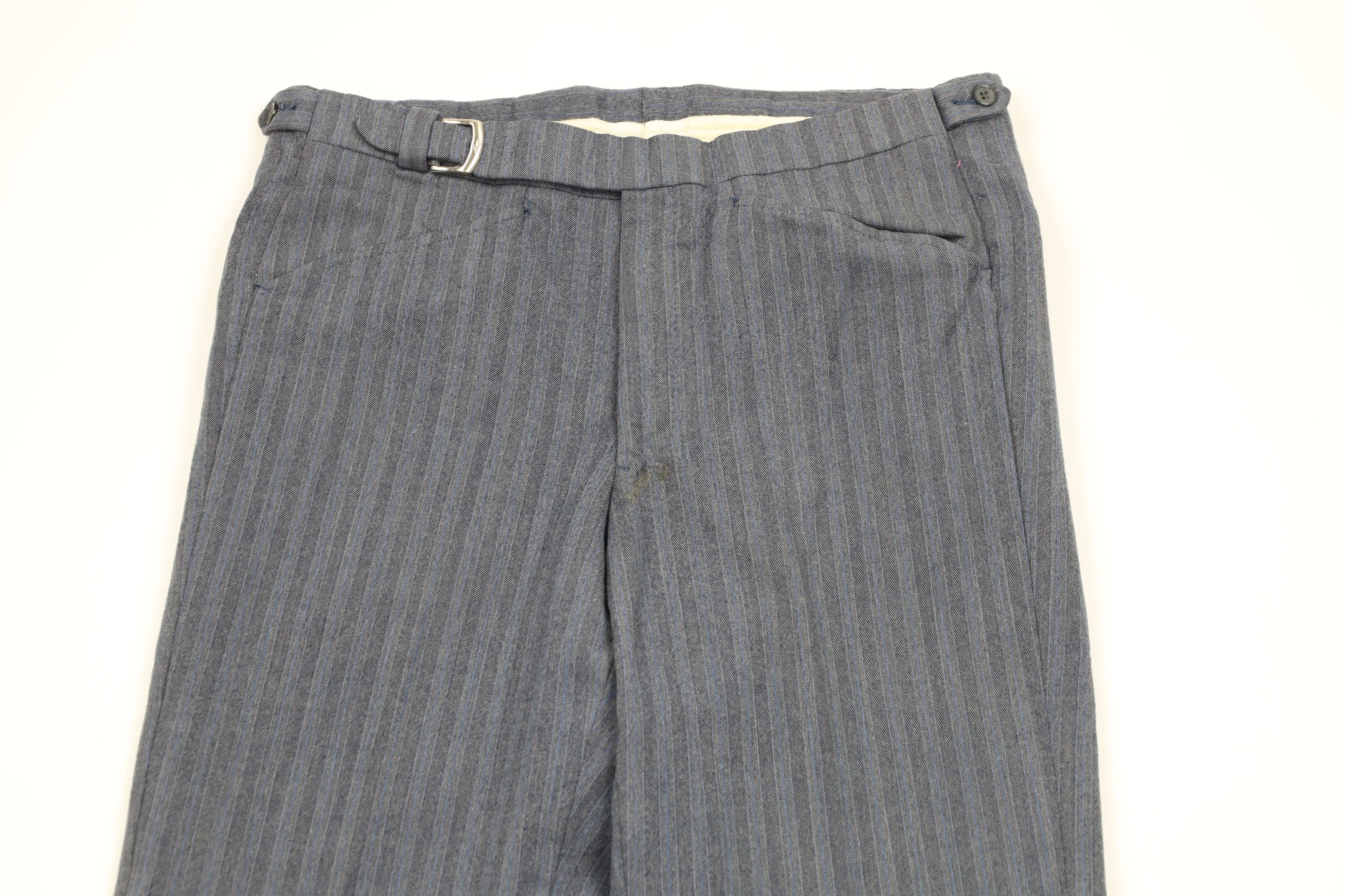 Vintage Vintage 70s Streetwear Wool Striped Bell Bottoms Pants USA Size US 32 / EU 48 - 2 Thumbnail