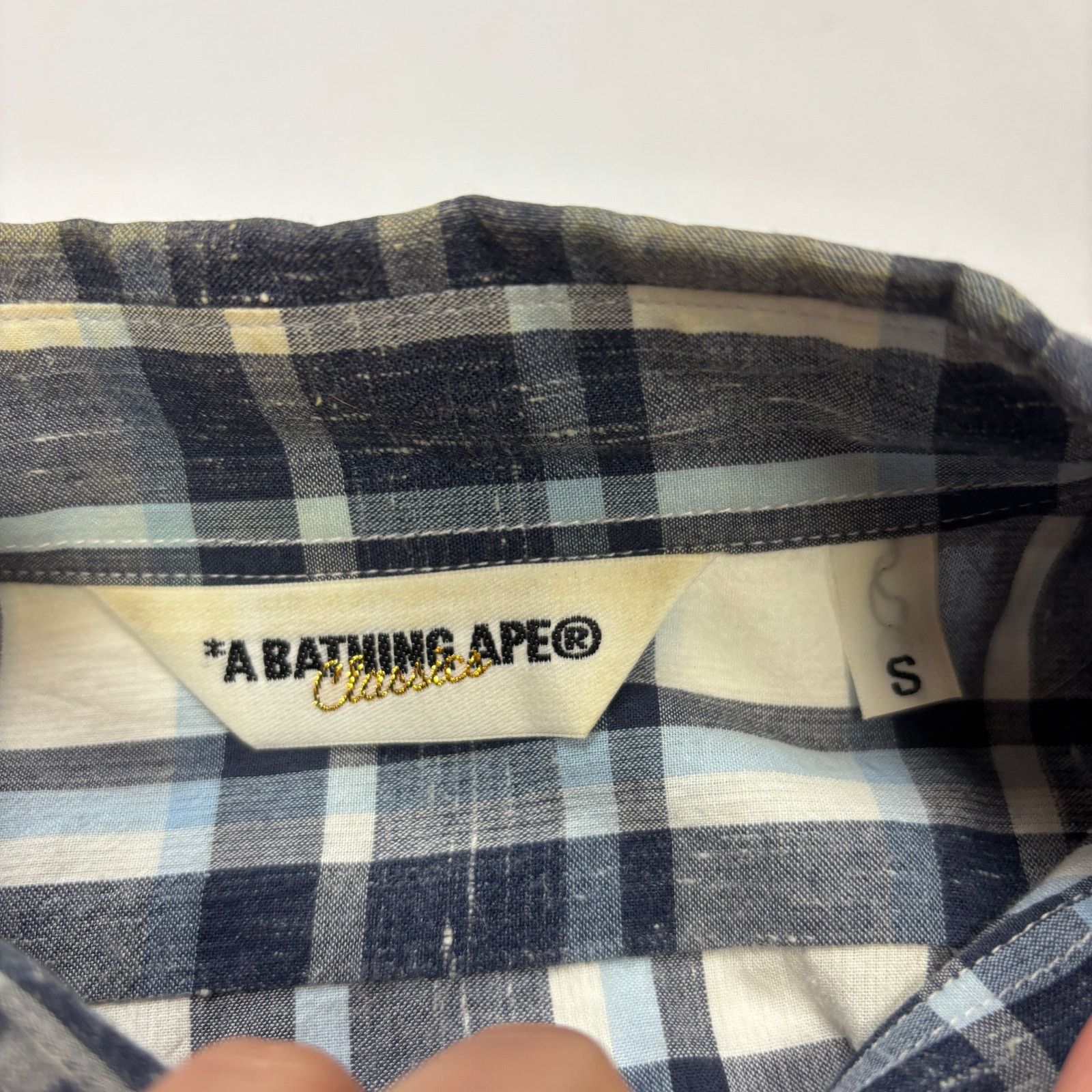 Bape A Bathing Ape BAPE Classics Plaid Button Up Shirt Men's S Size US S / EU 44-46 / 1 - 4 Thumbnail