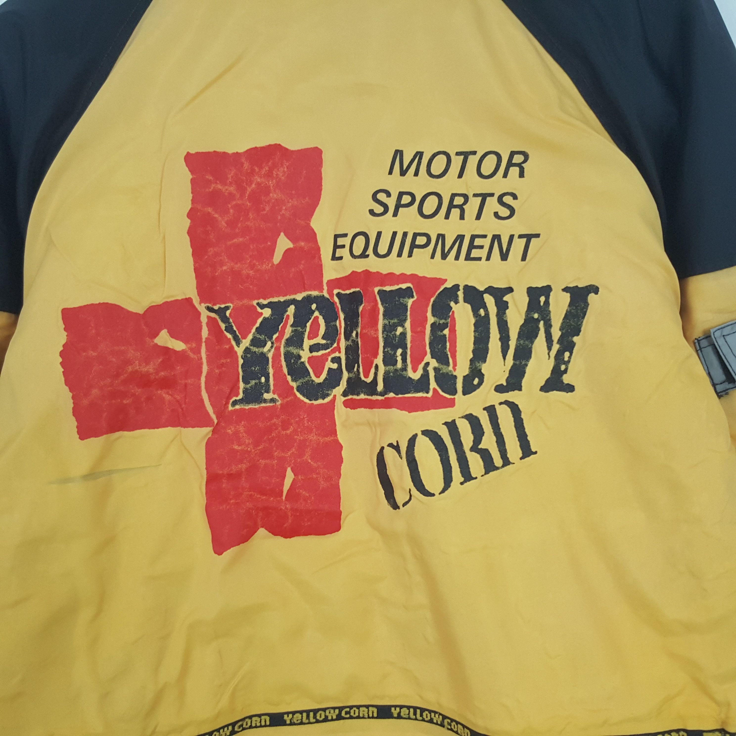 Vintage × YELLOW CORN Vintage Yellow Corn Bikers Racing Jacket Size US L / EU 52-54 / 3 - 2 Thumbnail