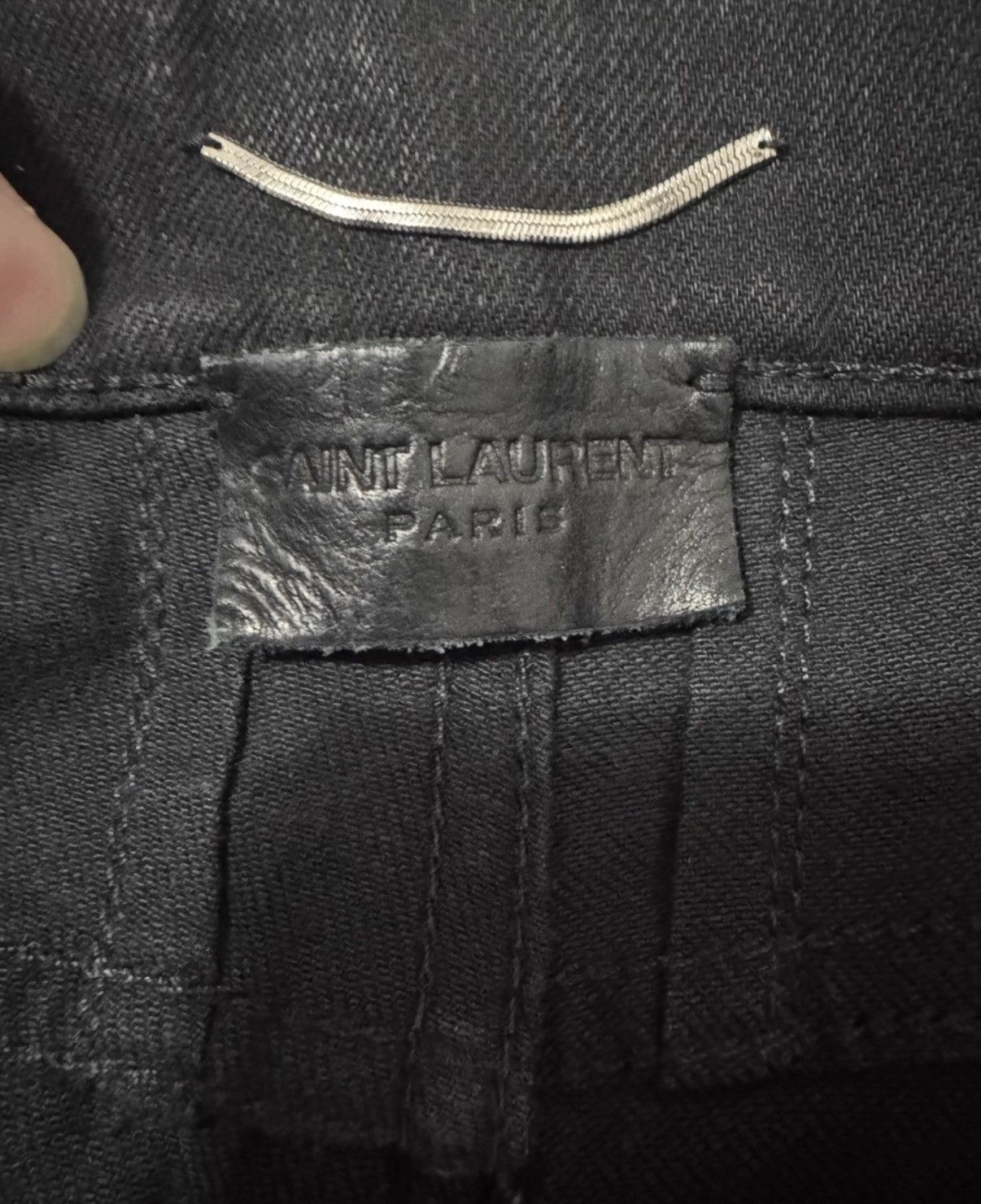 Saint Laurent Paris Saint Laurent (SLP) 15FW Black Basic Denim Five-Zip Jeans Size US 33 - 5 Thumbnail