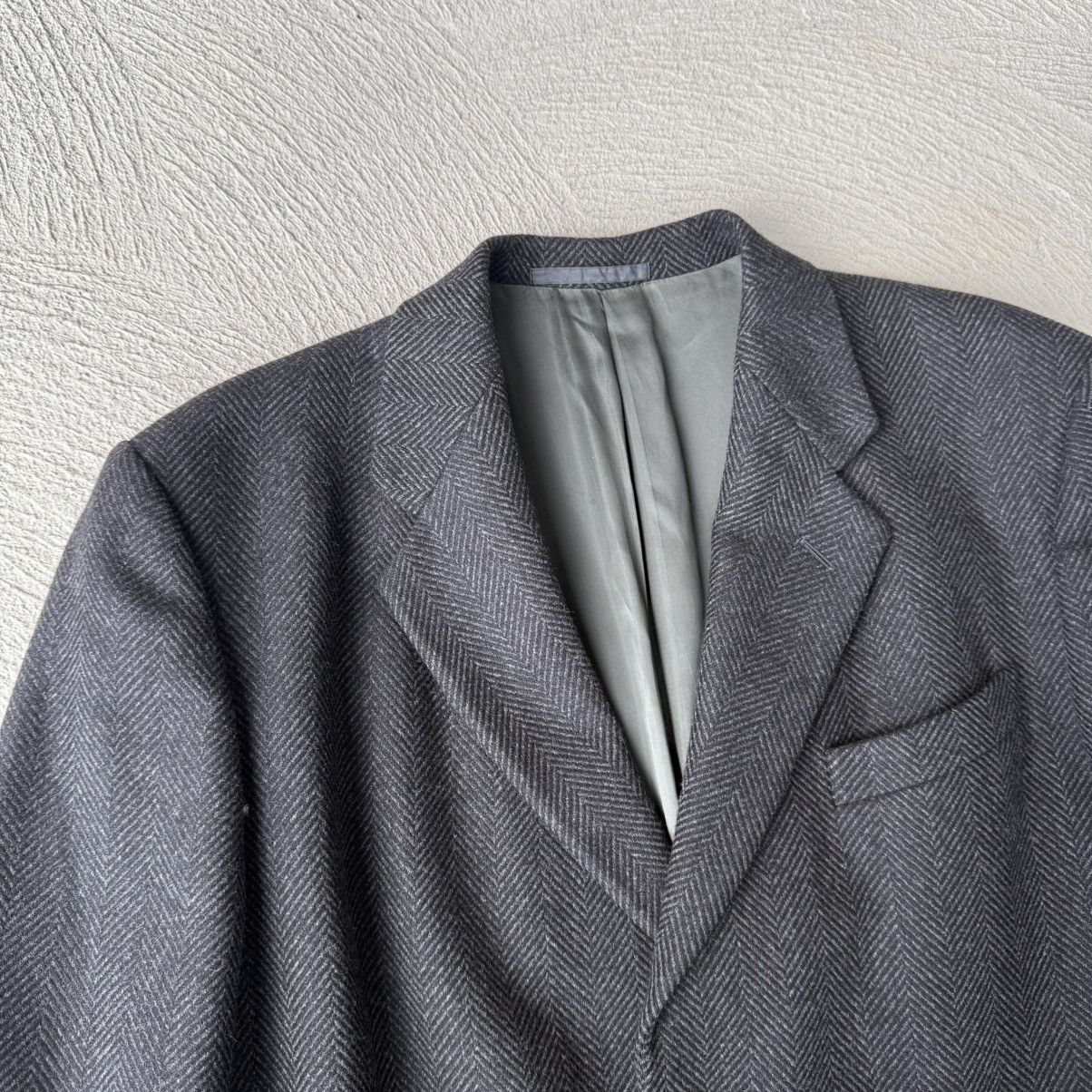 Armani Collezioni Armani Collezioni Herringbone Wool-Cashmere Maxi Coat Size US L / EU 52-54 / 3 - 2 Thumbnail