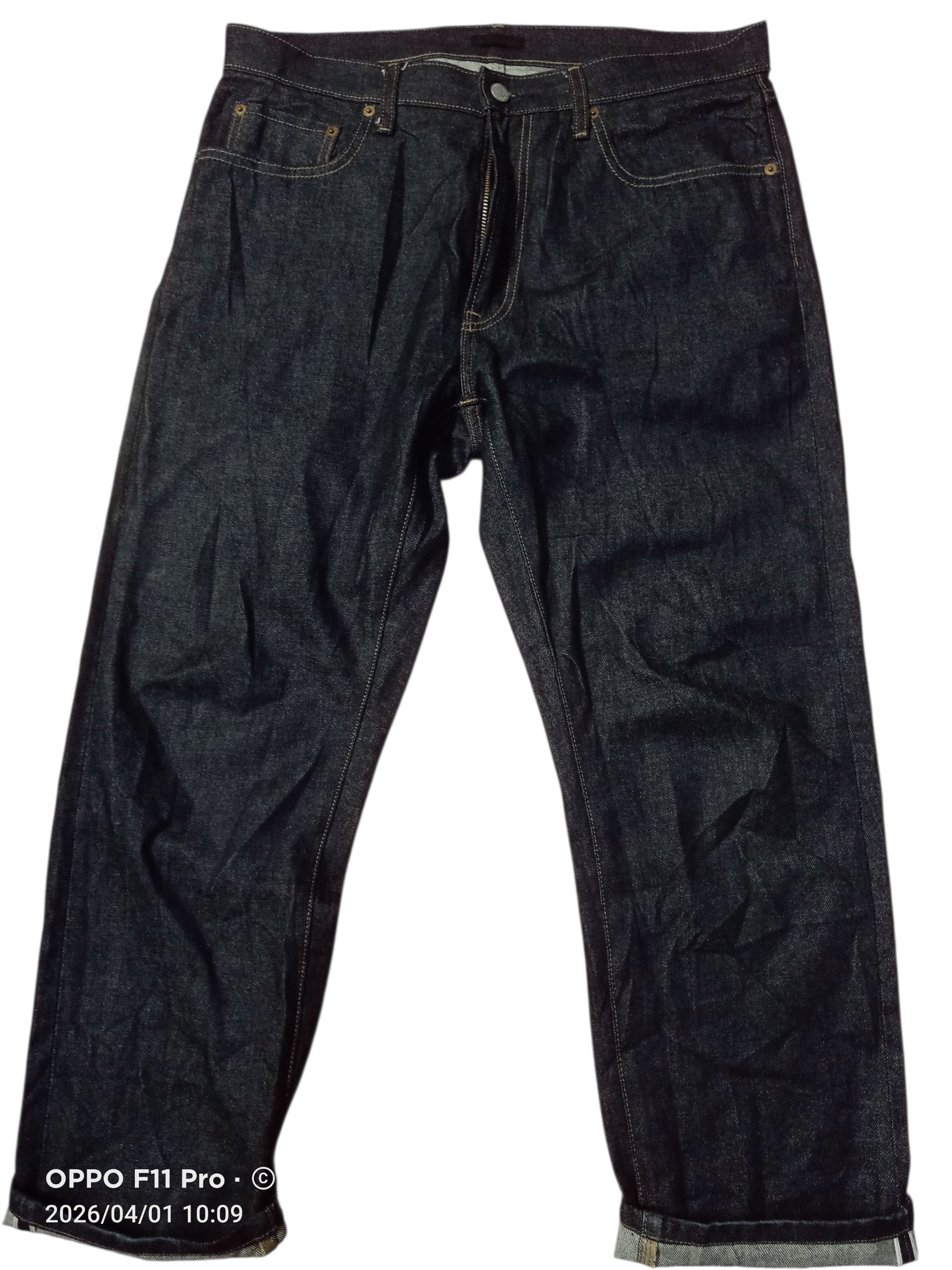 Uniqlo 💥Uniqlo Selvedge Plain 35X38 Straight Cut 💥 Size US 35 - 14 Thumbnail