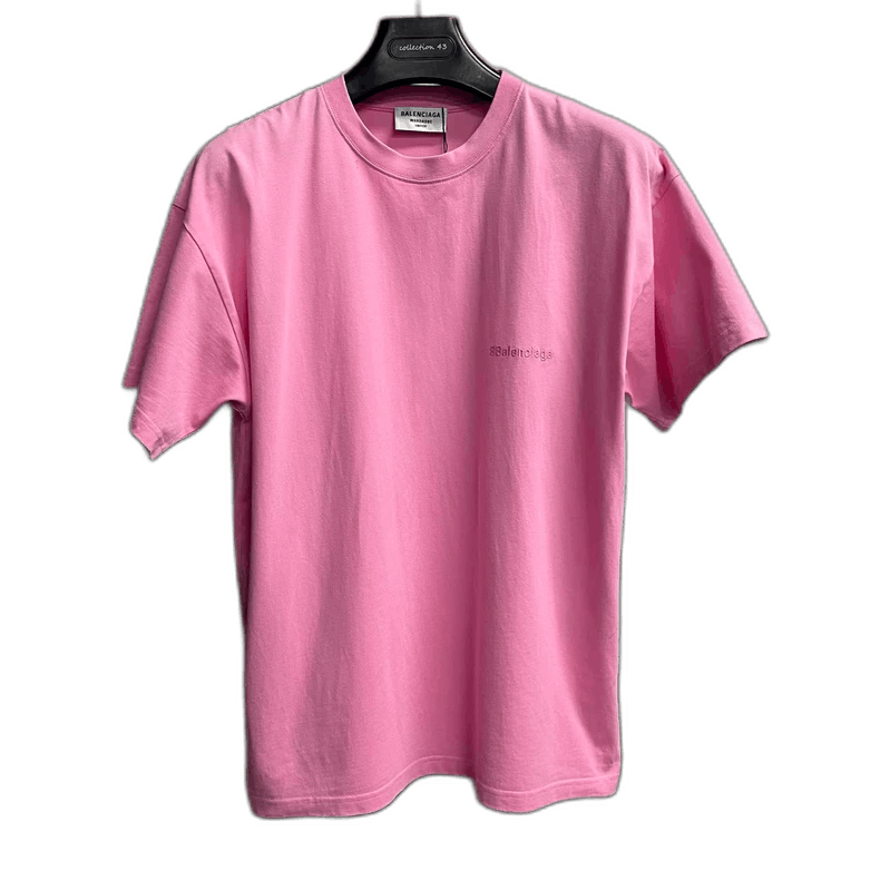 Balenciaga Pink Vintage Logo Short Sleeve T-Shirt Size US M / EU 48-50 / 2 - 1 Thumbnail