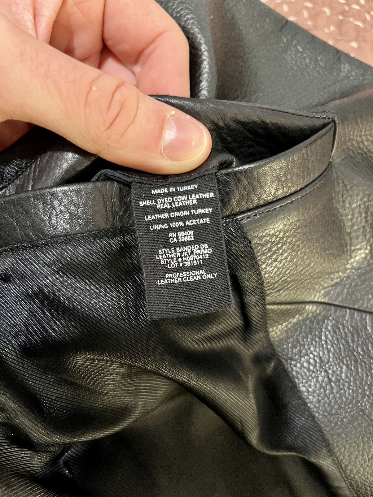 Theory Banded DB Leather Biker Size US M / EU 48-50 / 2 - 5 Thumbnail