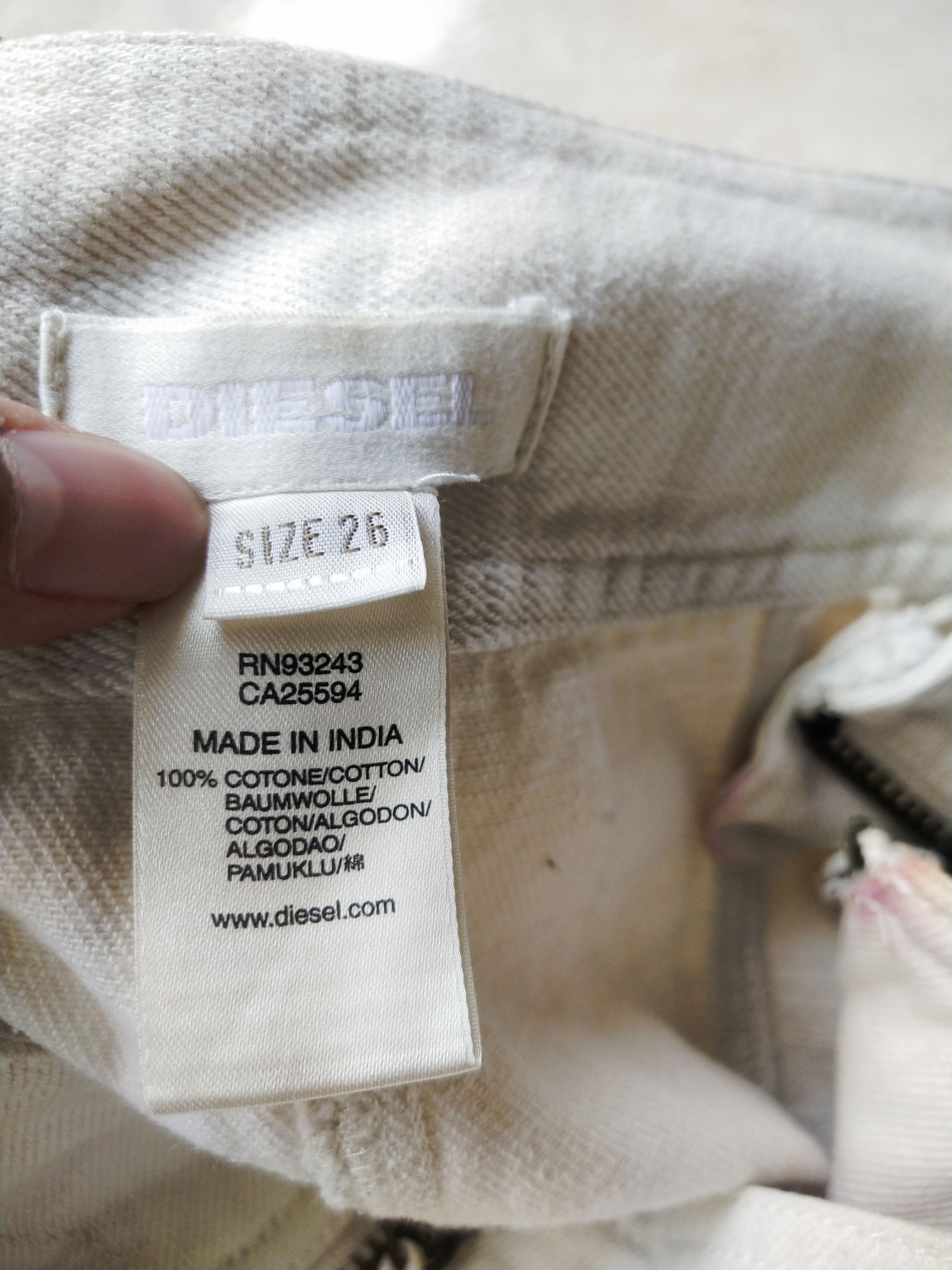Diesel Diesel White Embroidered Denim Skirt (Y2K Archive) Size 26" / US 2 / IT 38 - 8 Thumbnail