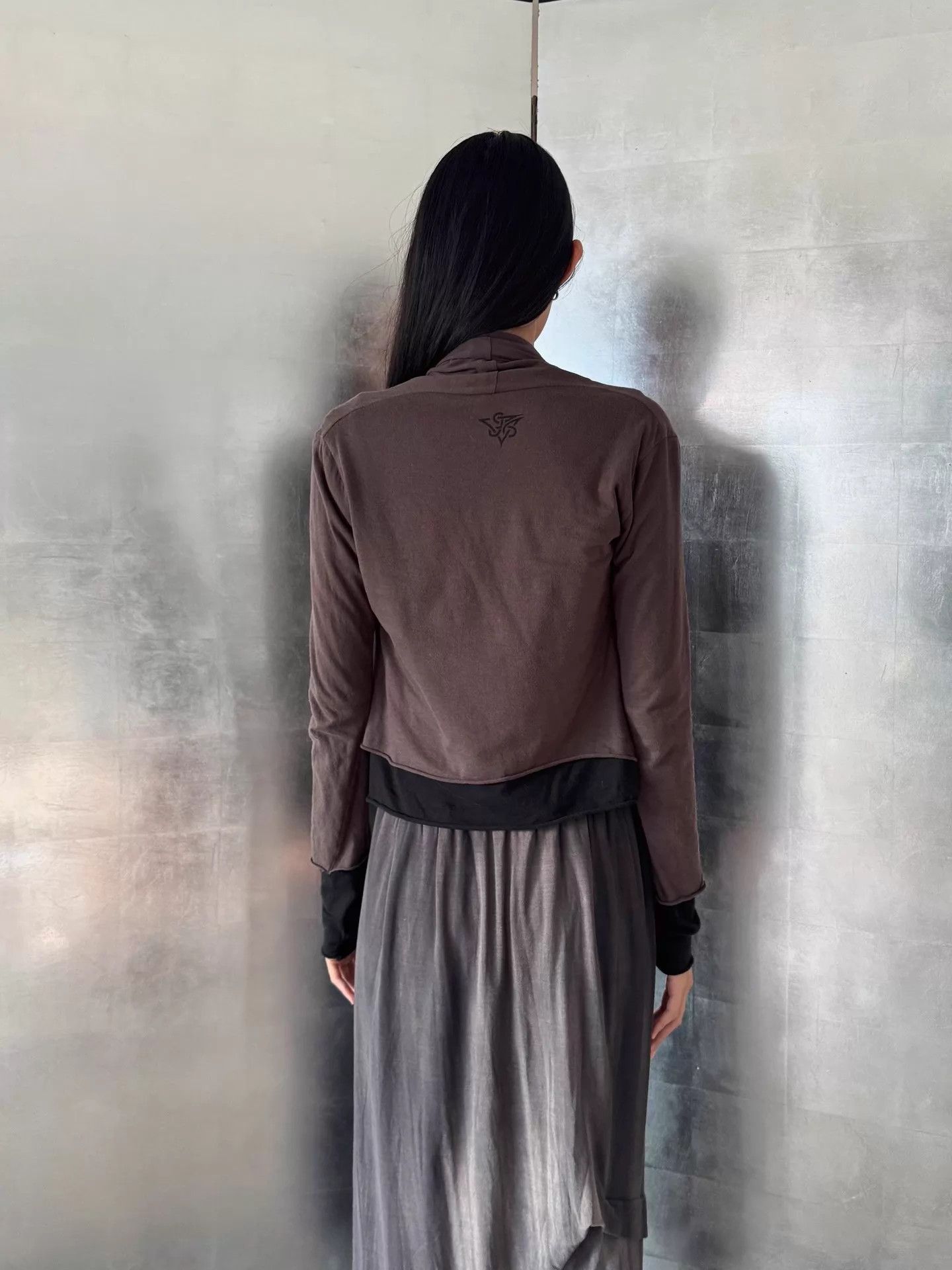 Other Dutch Double-Layer Color-Blocked Irregular Cardigan S Size S / US 4 / IT 40 - 6 Thumbnail