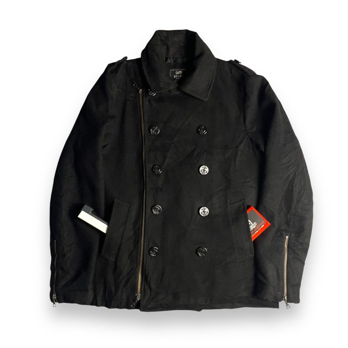 Beams Plus 🇯🇵 BEAMS PLUS WOOL PEA COAT Size US L / EU 52-54 / 3 - 1 Thumbnail