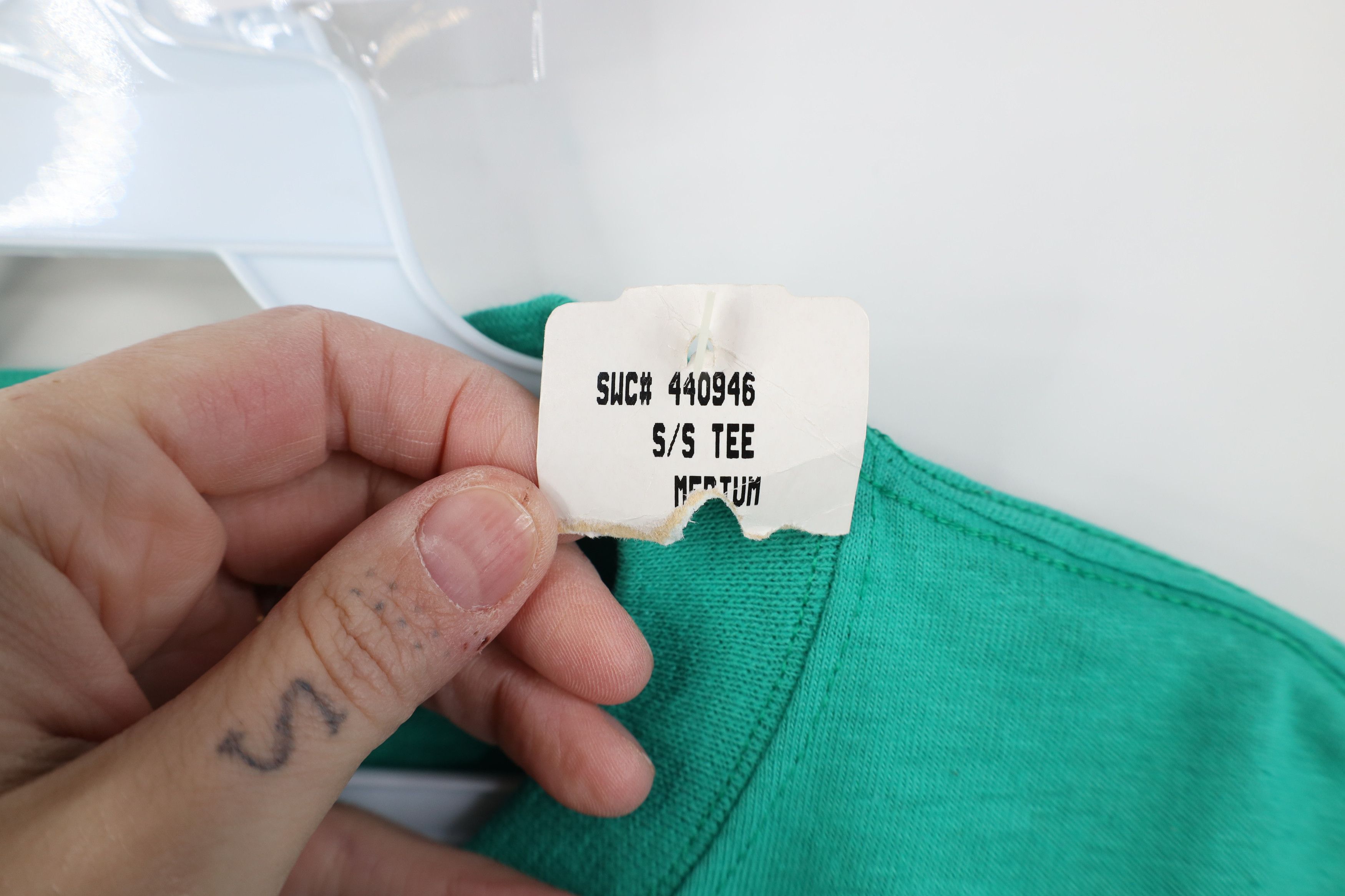 Vintage Deadstock Vintage Y2K Streetwear Heavy Cotton T-Shirt Green Size US M / EU 48-50 / 2 - 5 Thumbnail