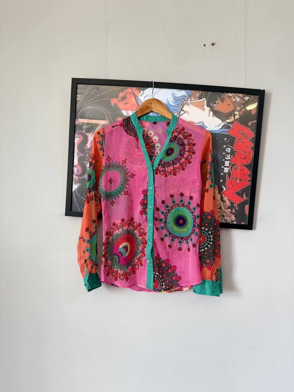 Desigual Vintage Desigual Rare Long Sleeve Bog face rap Y2K tee Size S / US 4 / IT 40 - 1 Thumbnail