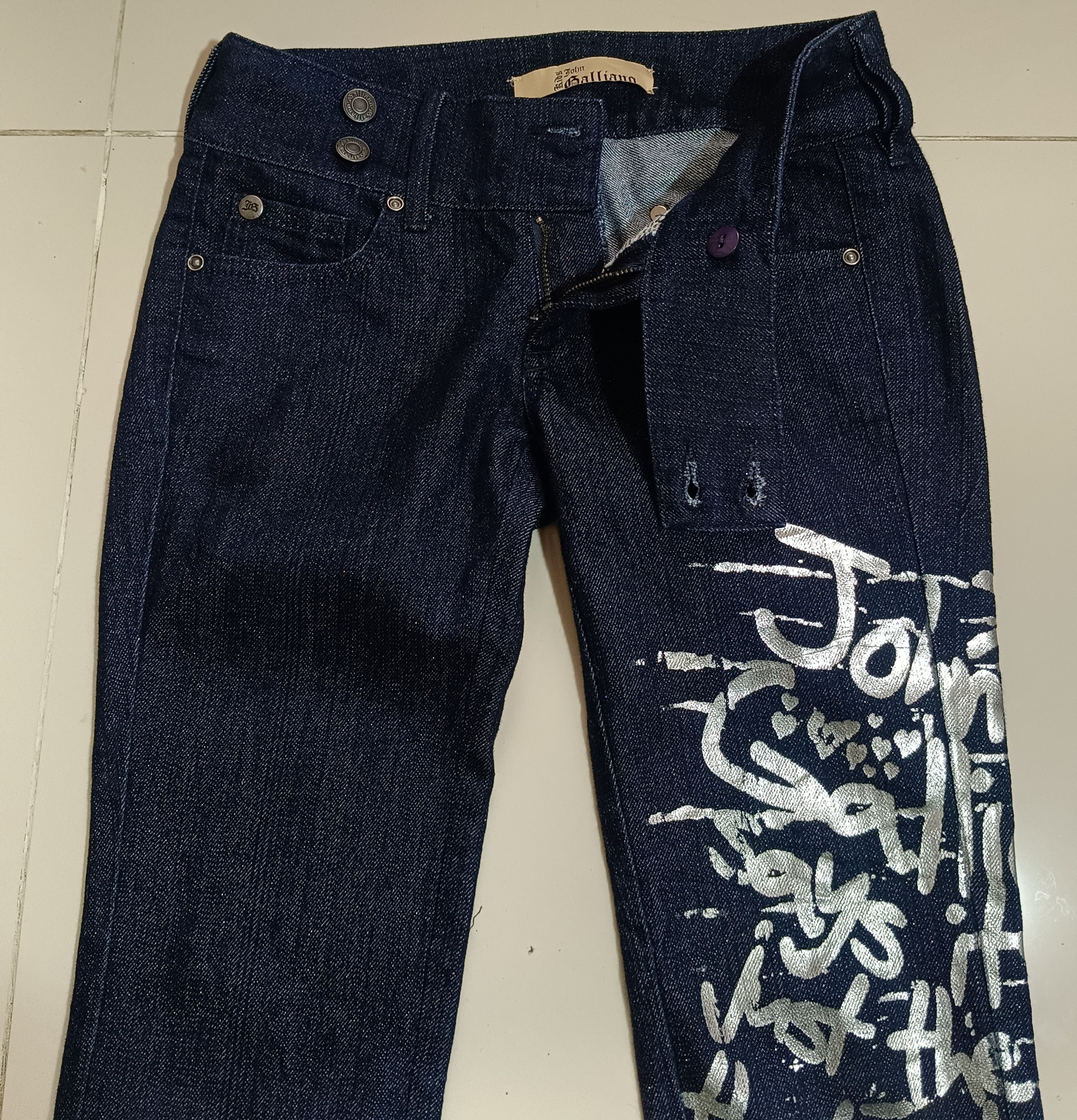 14th Addiction × If Six Was Nine × John Galliano John Galliano Prints Jeans Size US 26 / EU 42 - 4 Thumbnail