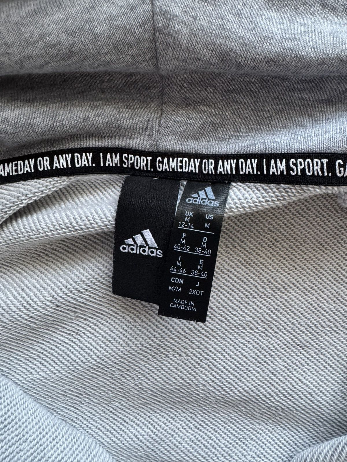 Adidas × Vintage grey adidas zip up hoodie Size M / US 6-8 / IT 42-44 - 3 Thumbnail