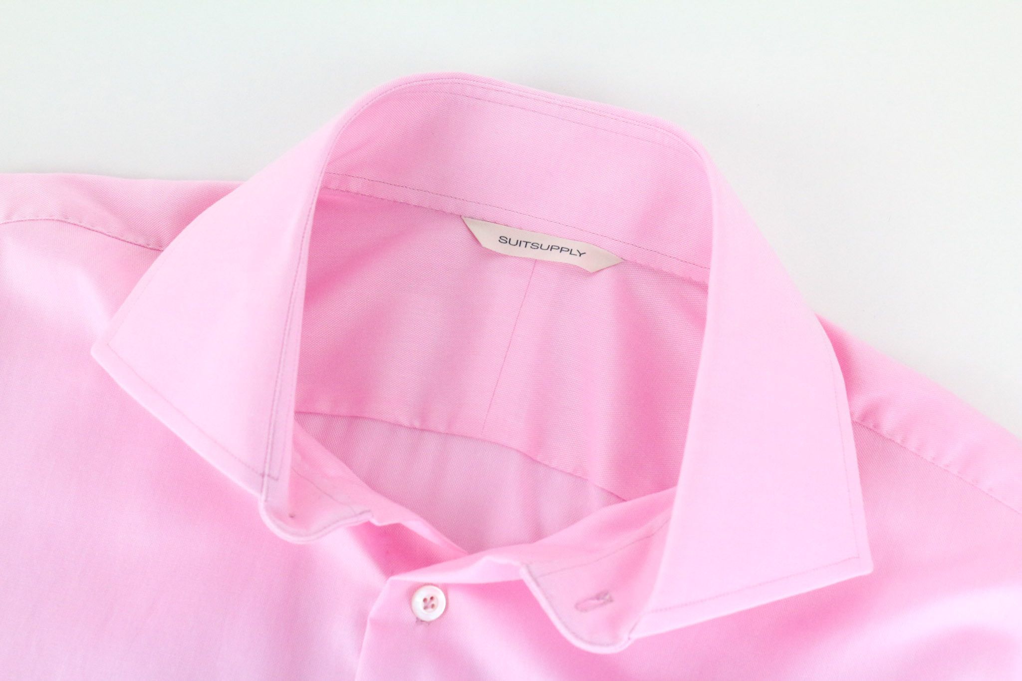 Suitsupply ~2XL Pink Cotton Cutaway Collar Shirt 72848 Size US XXL / EU 58 / 5 - 3 Thumbnail