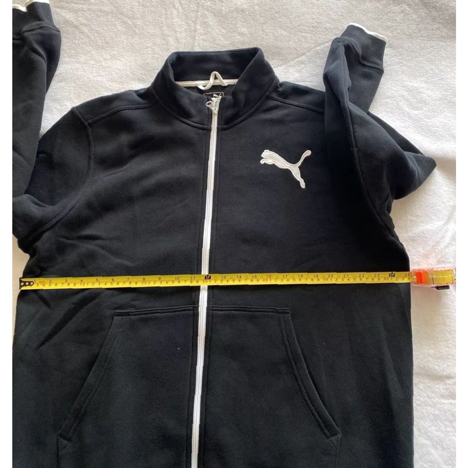 Puma PUMA Sweater Adult Extra Large Black Full Zip Sweatshirt Track Coat Mens/20-30 Size US XL / EU 56 / 4 - 4 Thumbnail