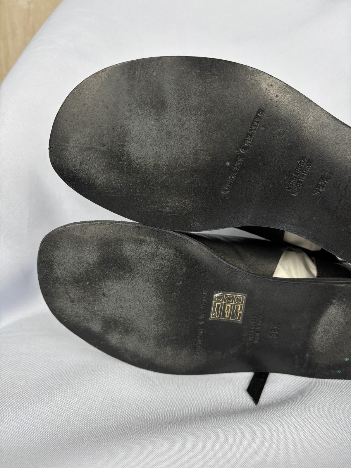 Officine Creative Officine Creative Itaca 009 Peep Toe Leather Sandals EU 38.5 Size US 8.5 / IT 38.5 - 13 Thumbnail