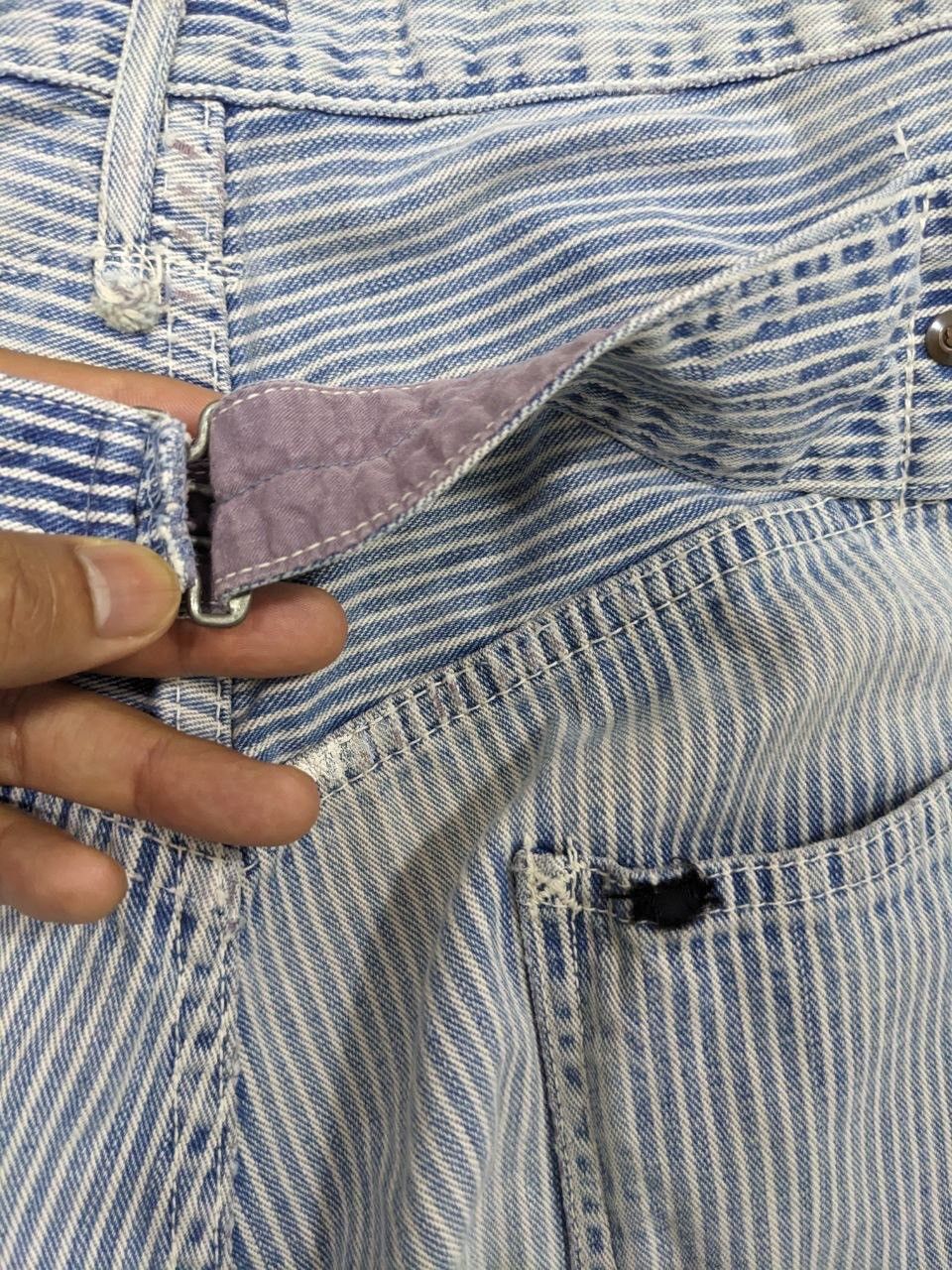Kapital KAPITAL CENTURY DENIM HICKORY PAINTED 70’sVINTAGE BUCKLEBACK Size US 28 / EU 44 - 12 Thumbnail