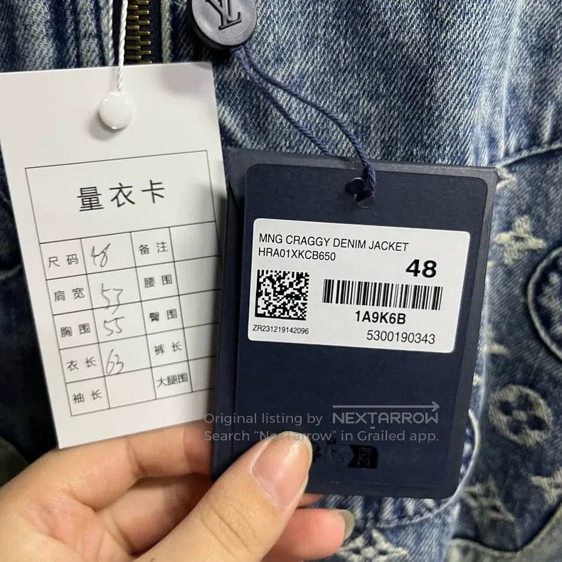 Louis Vuitton Louis Vuitton Blue deconstructed presbyopic full-print den Size US M / EU 48-50 / 2 - 2 Thumbnail
