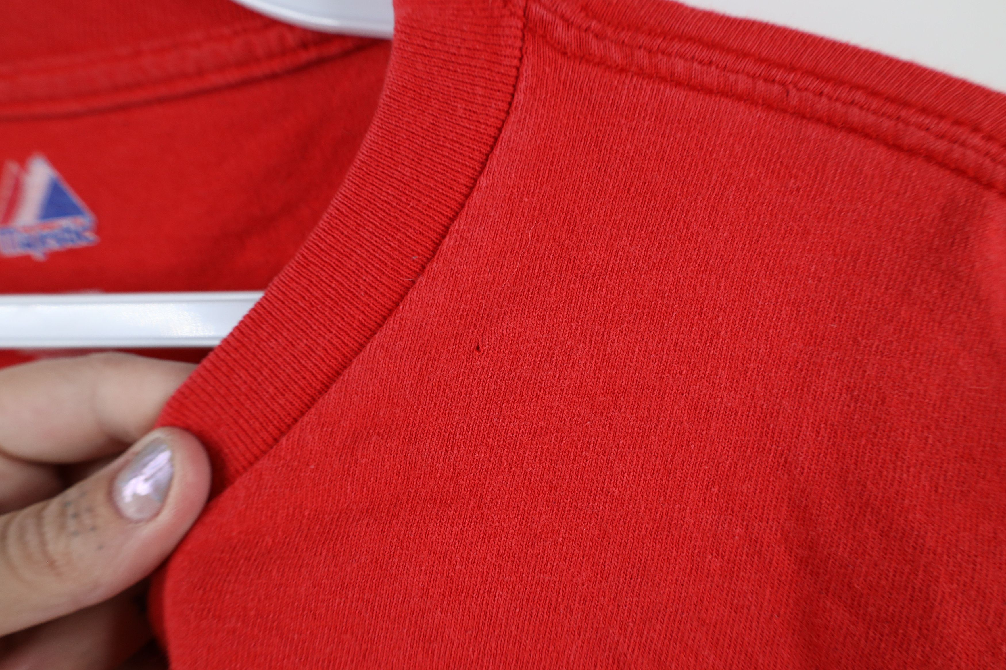 Majestic × Vintage Vintage Majestic Red Wings Hockey Long Sleeve T-Shirt Red Size US XL / EU 56 / 4 - 7 Thumbnail