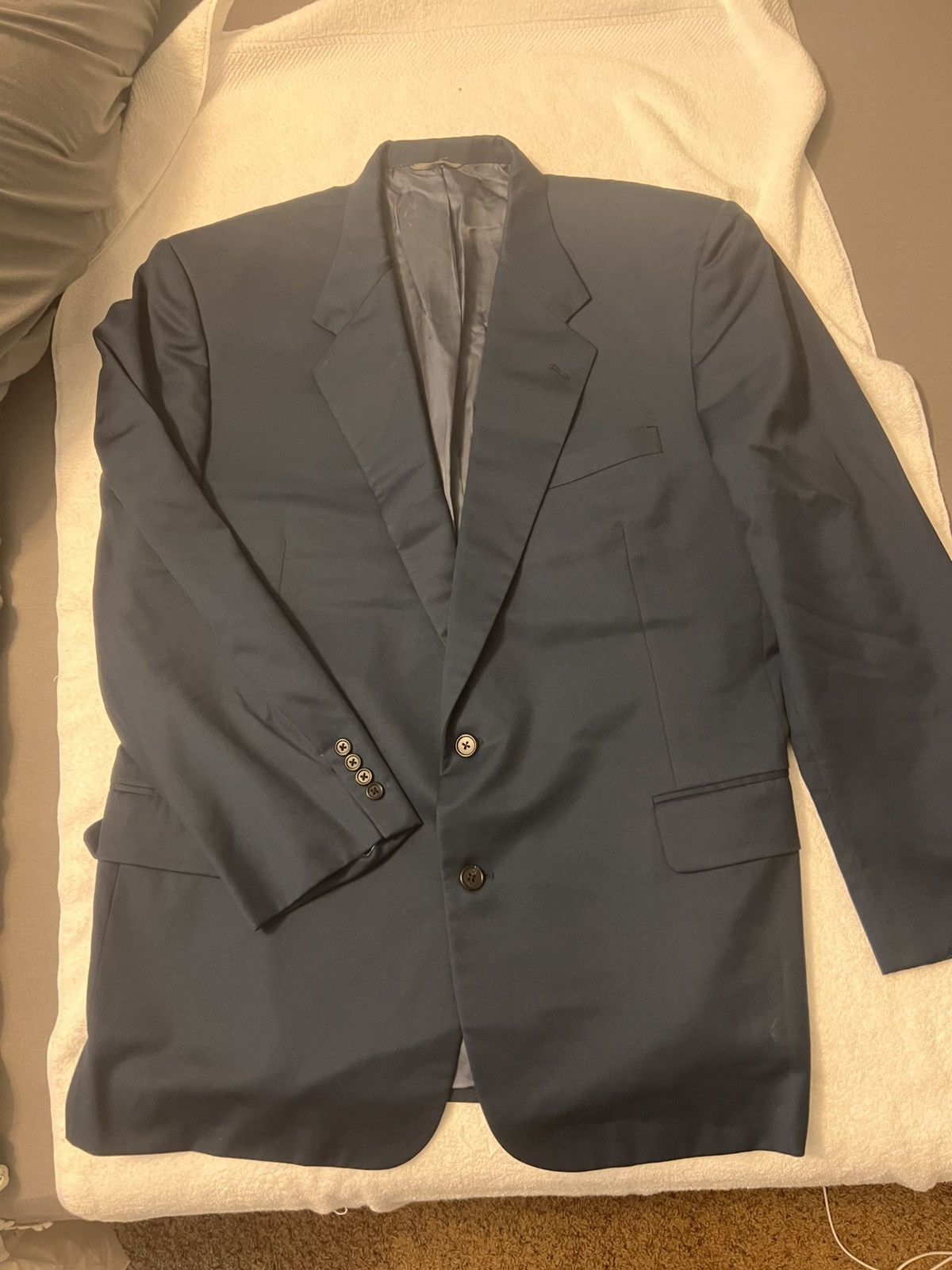 Vintage EXECUTIVE COLLECTION CUSTOM BLUE BLAZER- MENS- VINTAGE Size 46L - 1 Thumbnail