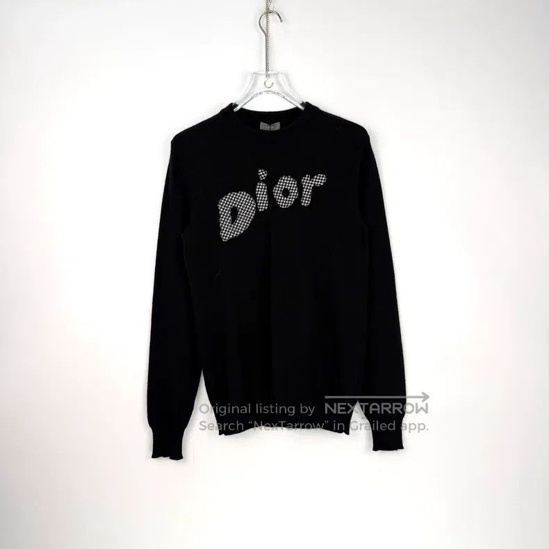 Dior Dior Black letter logo wool cashmere sweater Size US XS / EU 42 / 0 - 3 Thumbnail