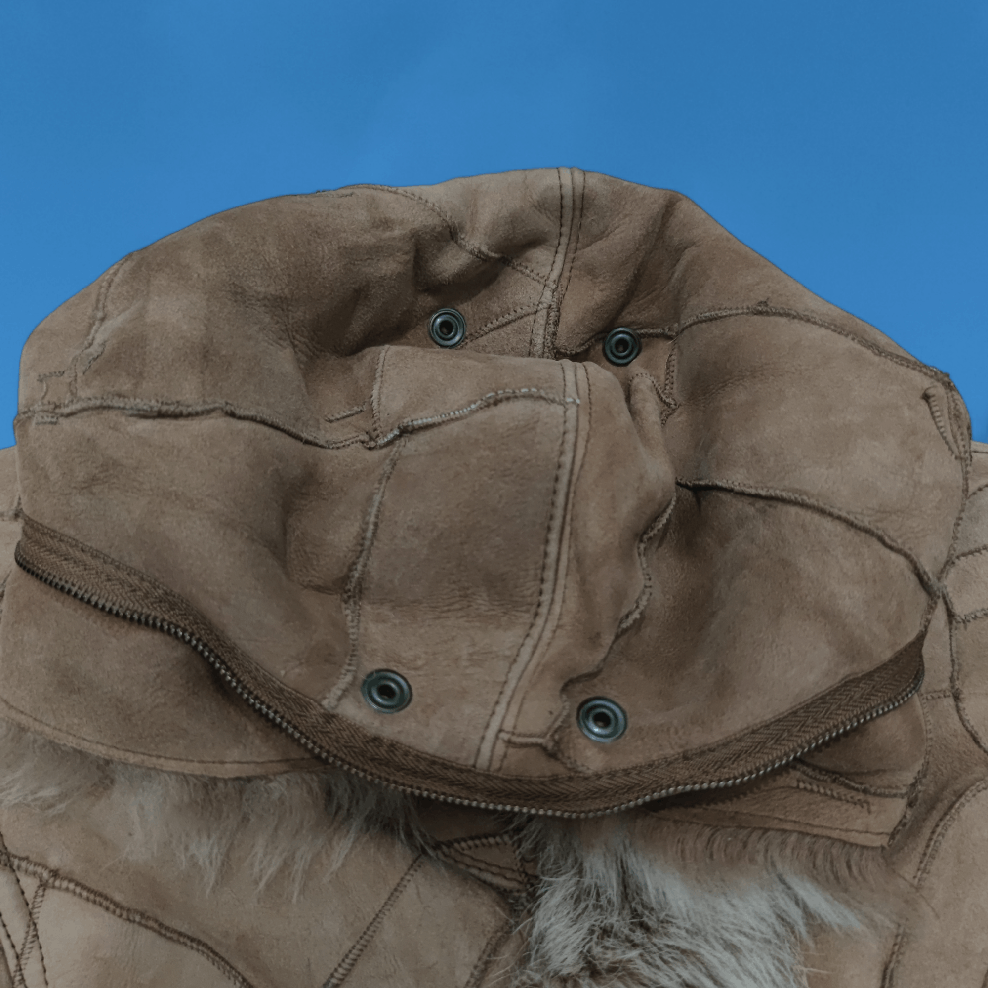 Tornado Mart Tornado Mart Patchwork Sheepskin Leather Fur Coat Jacket Size M / US 6-8 / IT 42-44 - 6 Thumbnail