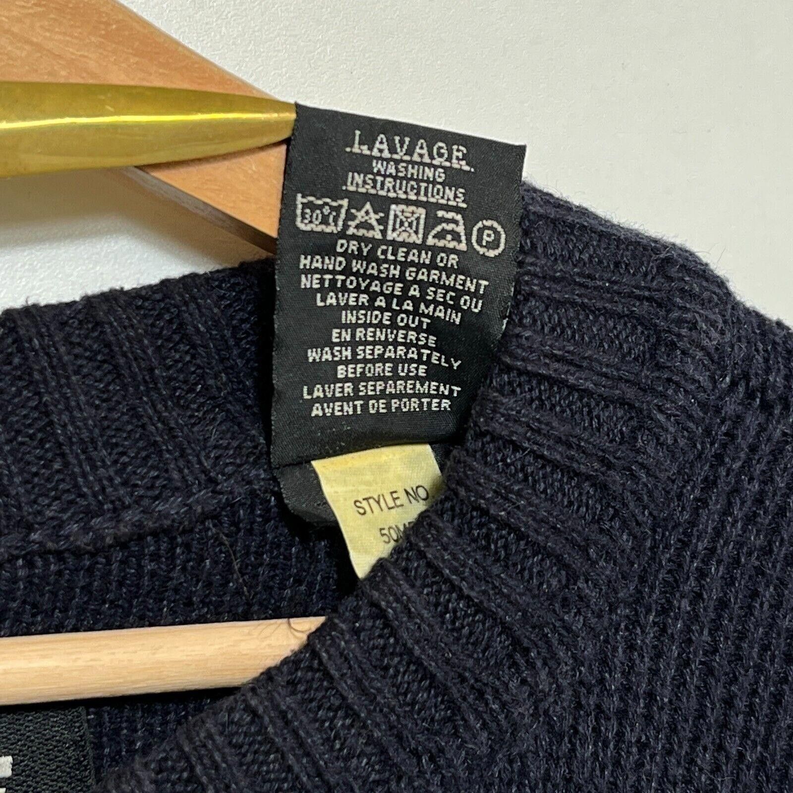 Pelle Pelle × Vintage Vintage Y2K Pelle Pelle Knitted Sweater Navy XXL Puma Size US XXL / EU 58 / 5 - 6 Thumbnail
