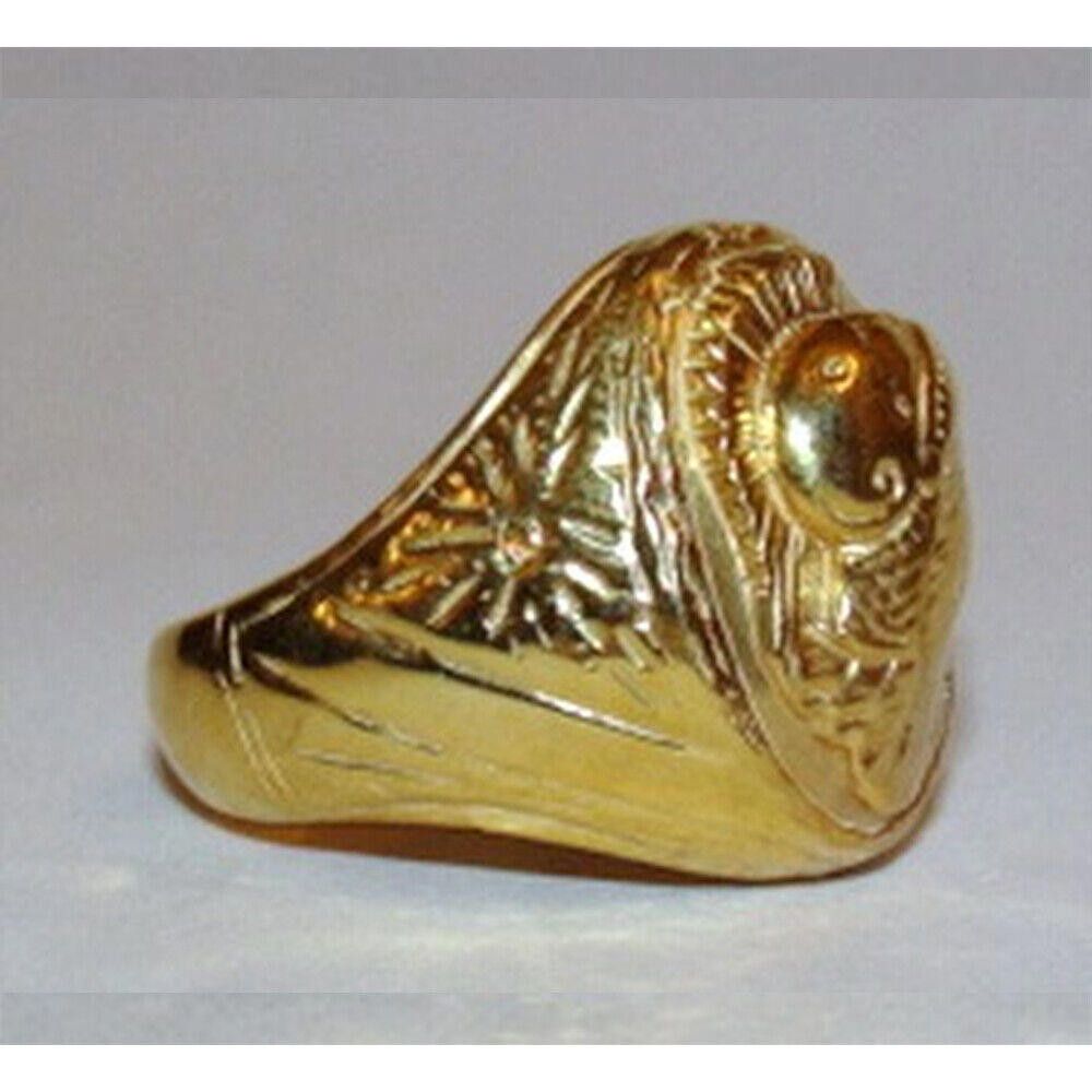 Designer 14kt Gold Vermeil over Sterling Perseus and Andromeda Ring Size ONE SIZE - 2 Thumbnail