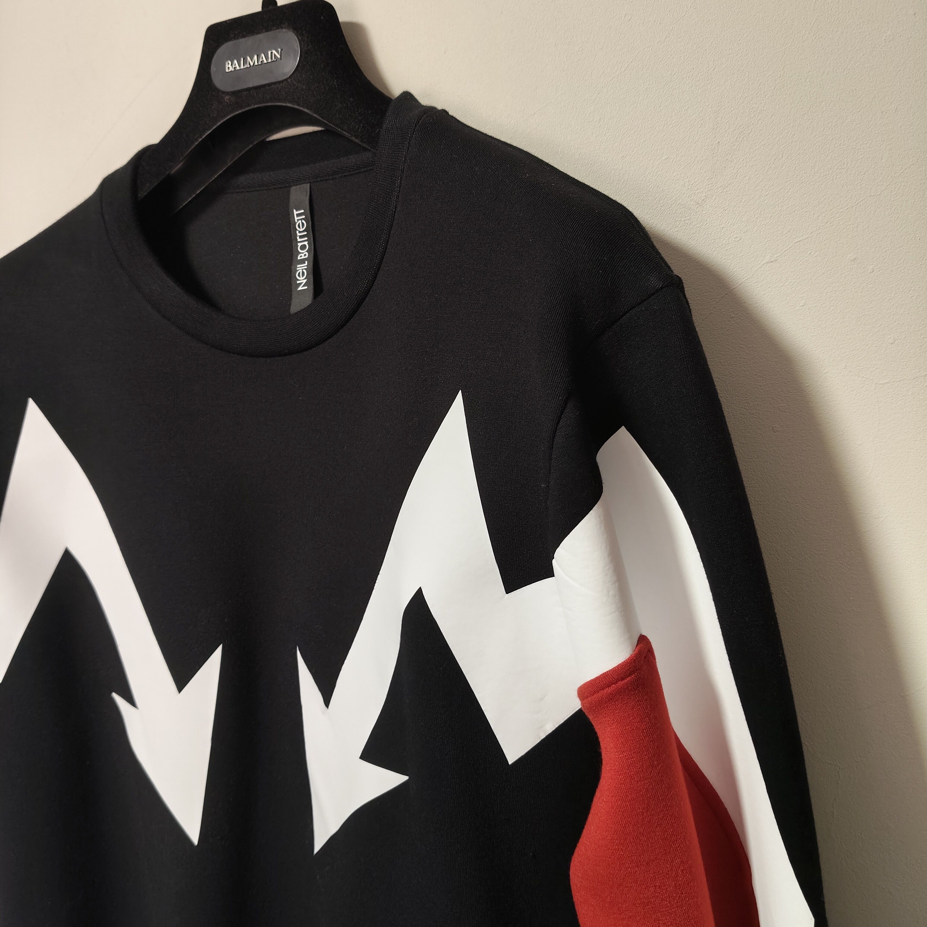 Neil Barrett arrow print neoprene sweatshirt Size US L / EU 52-54 / 3 - 9 Thumbnail