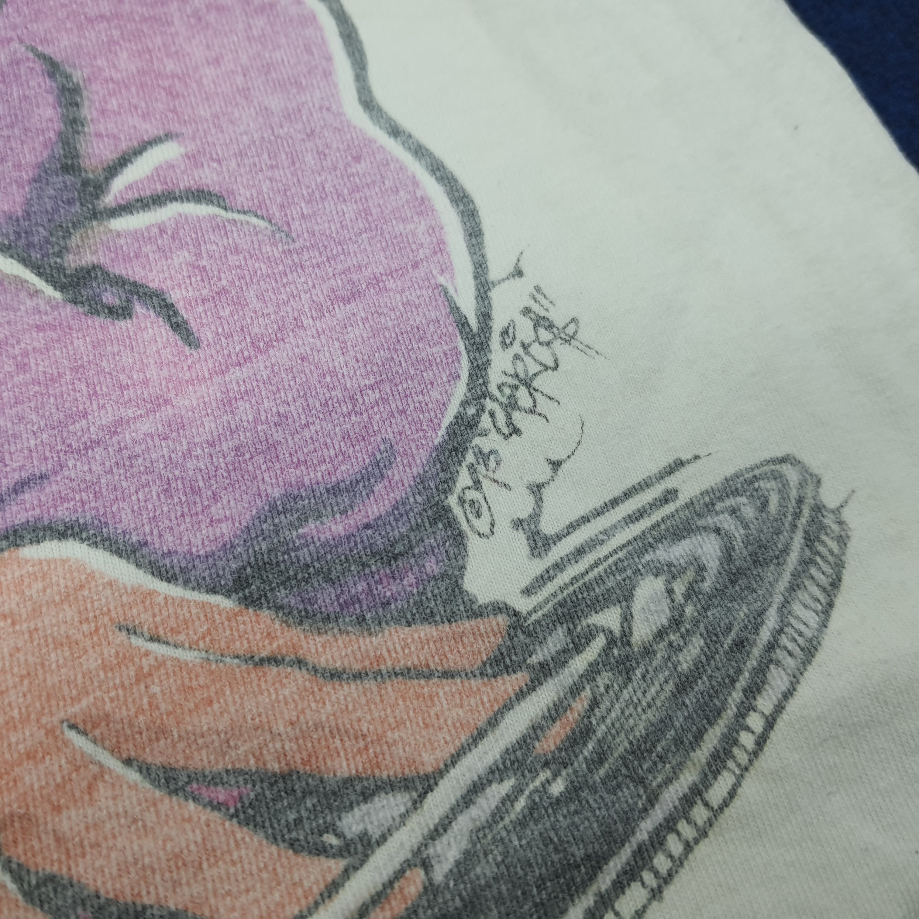 Vintage Vintage 90s Airbrush Hip Hop DJ Tshirt C267N40 Size US L / EU 52-54 / 3 - 3 Thumbnail