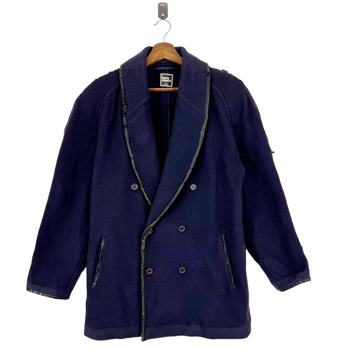 Issey Miyake × Vintage 80s VINTAGE ISSEY MIYAKE DOUBLE BREASTED COAT Size US M / EU 48-50 / 2 - 1 Thumbnail